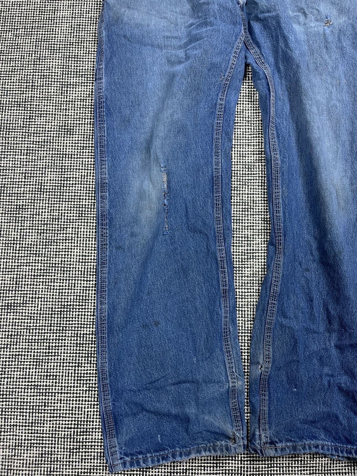 Carhartt × Vintage Light blue distressed baggy carhartt carpenter flame resist Size US 30 / EU 46 - 6 Thumbnail