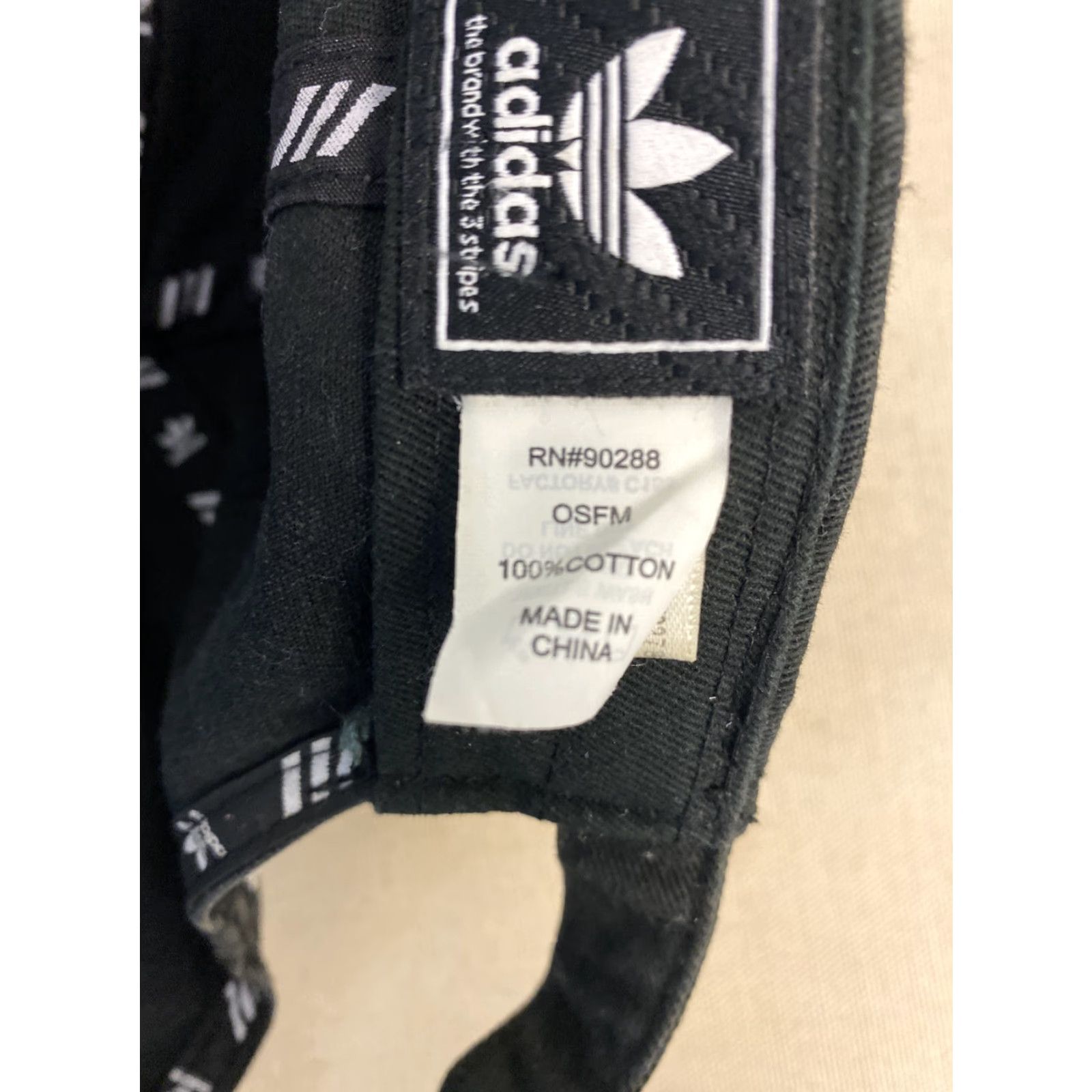 Adidas Adidas Men’s Originals Relaxed Strap Back Cap Hat Trefoil Black/White / 180 Size ONE SIZE - 7 Thumbnail