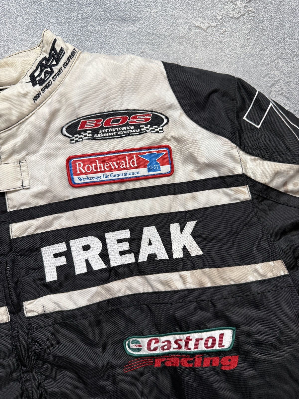 NASCAR Vintage Speed Freak #74 Fast Lane Nascar Racing Moto Jacket Size US M / EU 48-50 / 2 - 7 Thumbnail