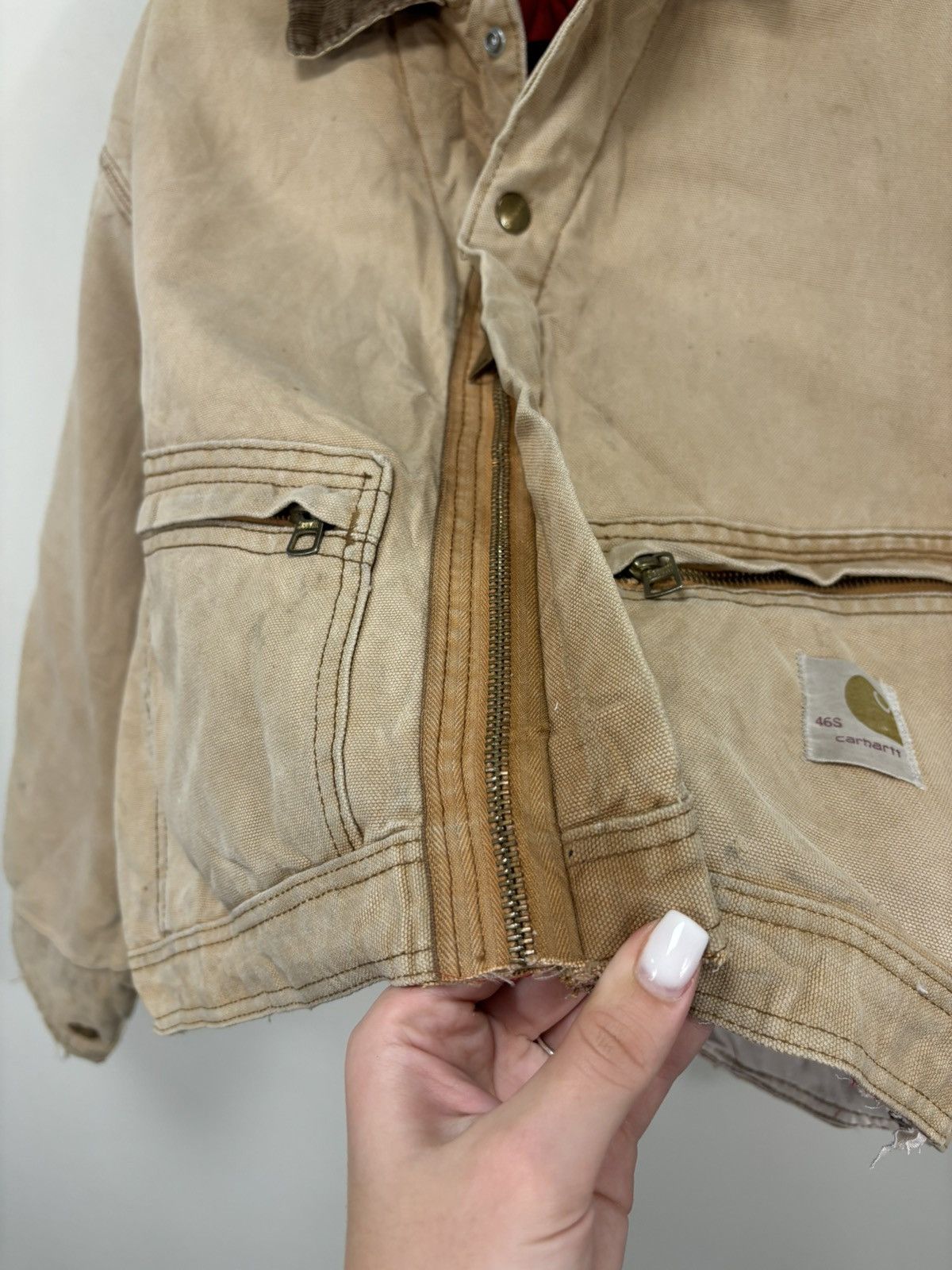 Carhartt Vintage 90s Carhartt Y2K Workwear Hype Boxy Cropped Jacket Size US L / EU 52-54 / 3 - 19 Thumbnail