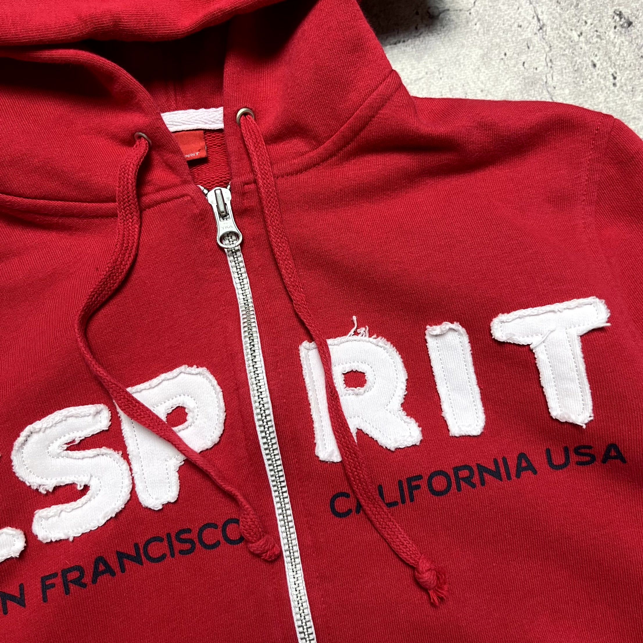 Esprit Y2K Esprit San Francisco Full Zip Cotton Red Hoodie Size S Size S / US 4 / IT 40 - 7 Thumbnail
