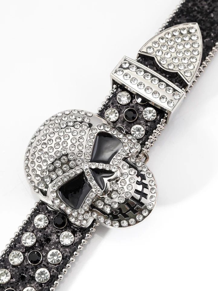 Japanese Brand Rhinestone skull belt Size ONE SIZE - 4 Thumbnail