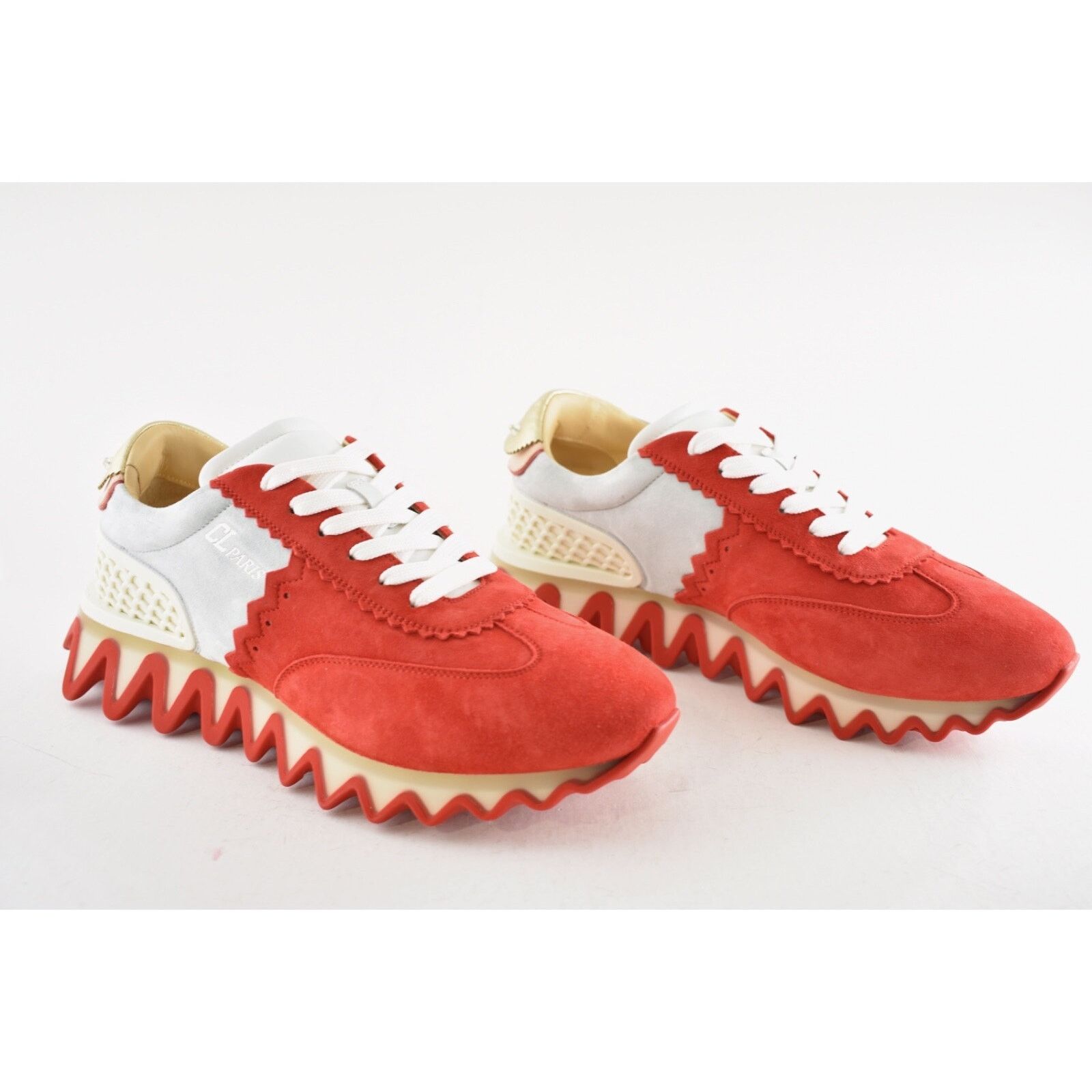 Christian Louboutin Christian Louboutin Mens Loubishark Flat Red Suede Size US 9 / EU 42 - 4 Thumbnail