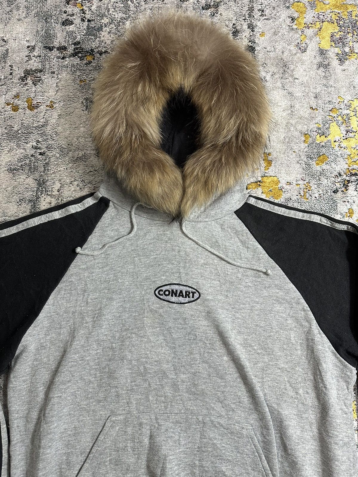 Hysteric Glamour CONART FUR HOODIE BLACK GREY COLOUR LGB STYLE Size US L / EU 52-54 / 3 - 2 Thumbnail