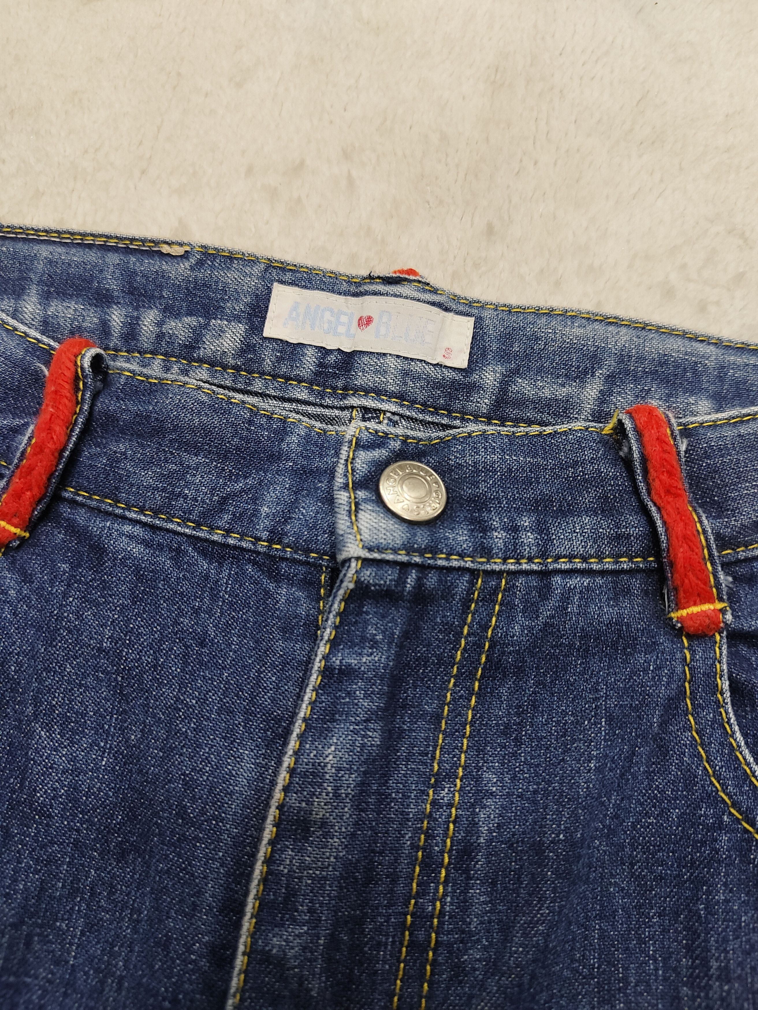 Angel Blue GRAIL🔥Vtg Angel Blue🇯🇵 Apple Pacth Jeans Size 26" / US 2 / IT 38 - 6 Thumbnail