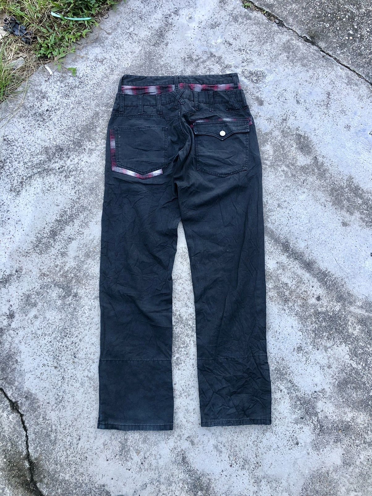 Japanese Brand AVAIL AVANT GARDE DOUBLE WAIST PANT Size US 28 / EU 44 - 6 Thumbnail