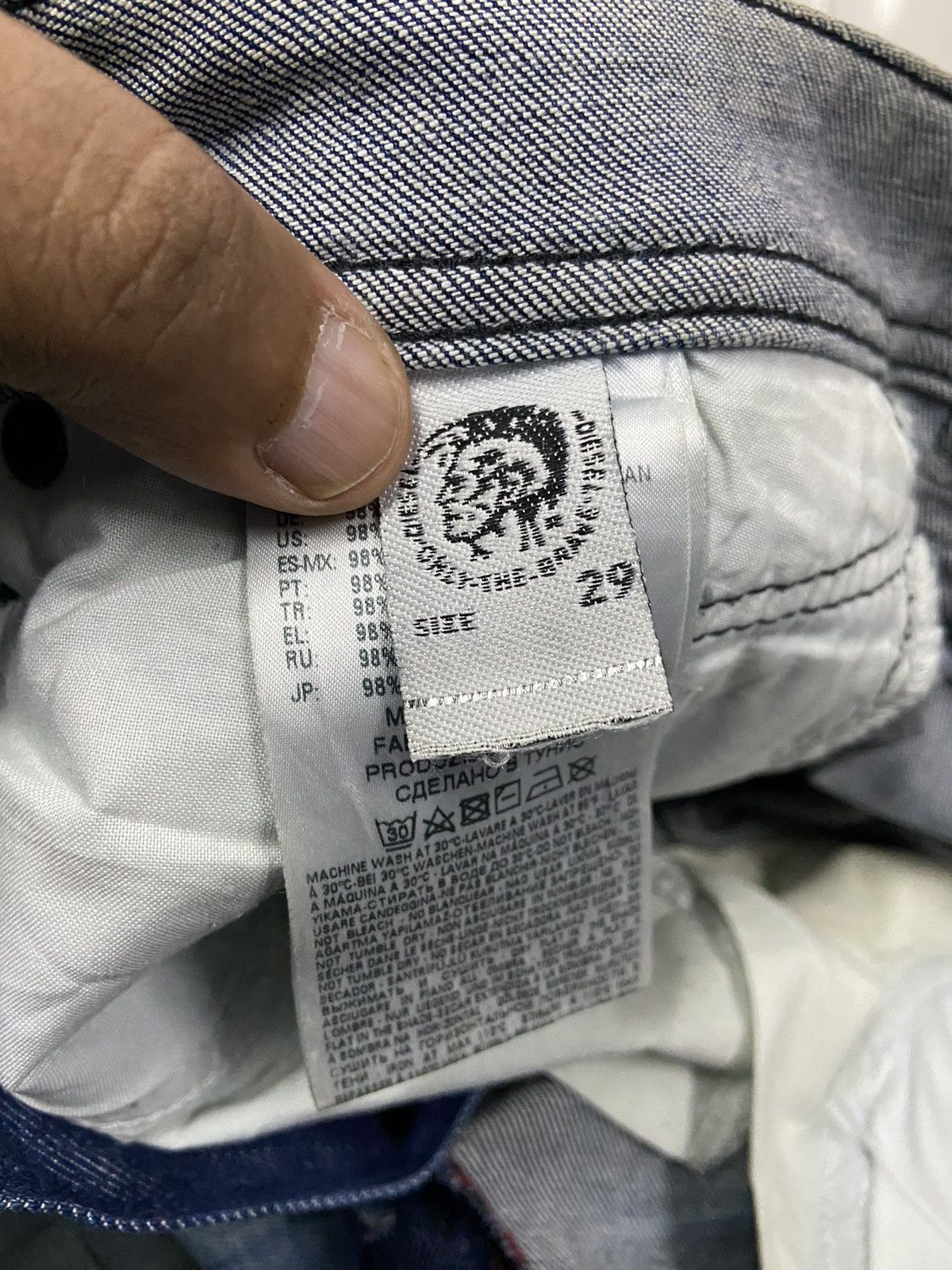 Diesel DIESEL INDUSTRY BELTHER REGULAR DISTRESSED SLIM JEANS Size US 30 / EU 46 - 11 Thumbnail