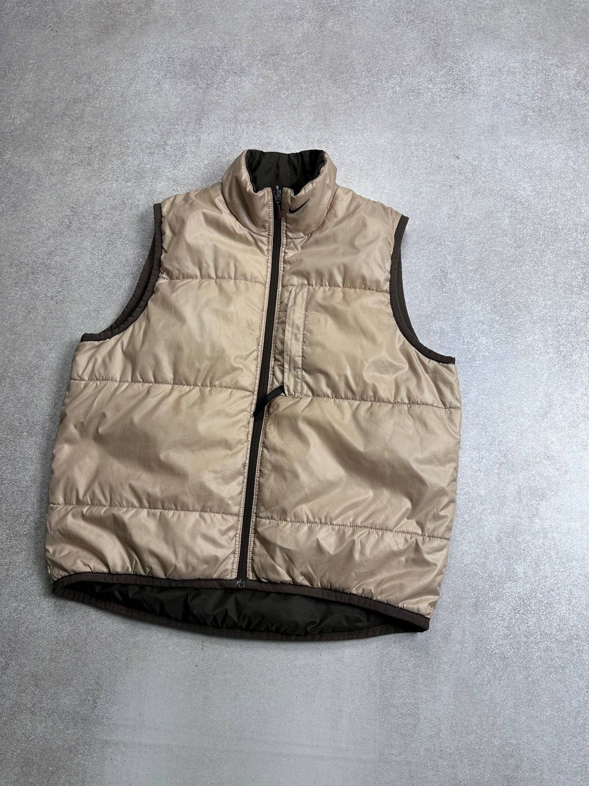 Nike Vintage Nike Swoosh Reversible Puffer Jacket S Y2K Size US S / EU 44-46 / 1 - 3 Thumbnail