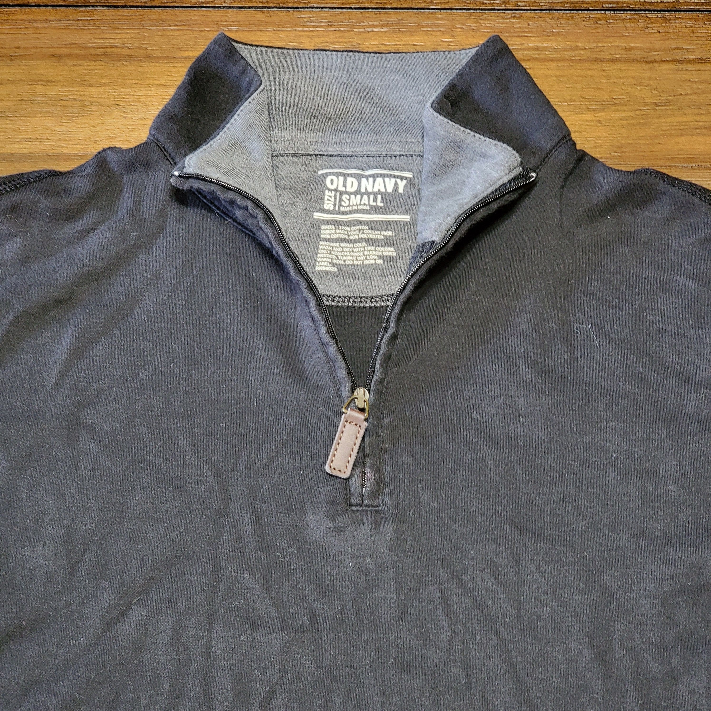 Old Navy Old Navy LS Black Quarter Zip Unisex Pullover - Size Small Size US S / EU 44-46 / 1 - 2 Thumbnail