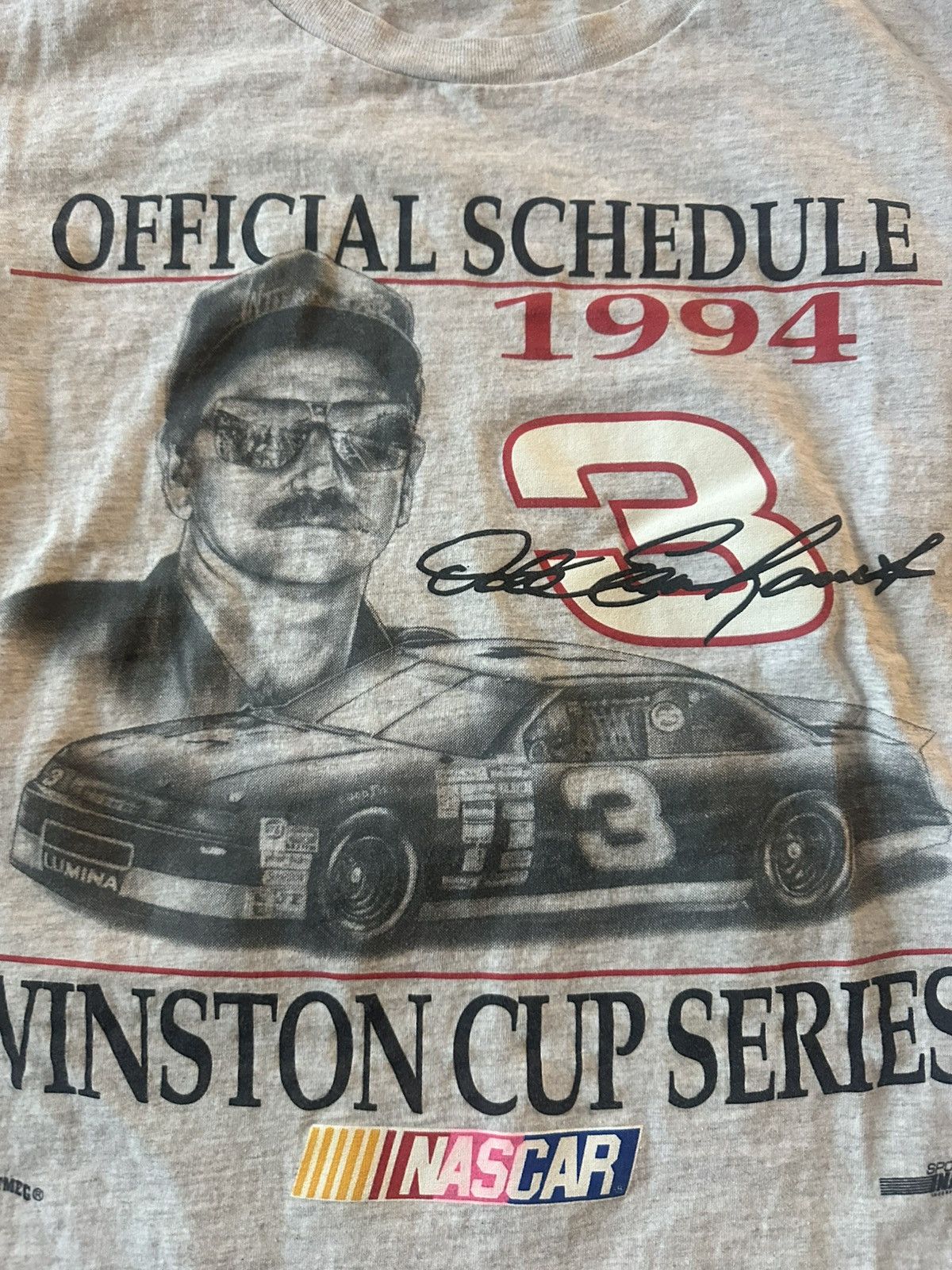 Nutmeg Dale Earnhardt 1994 winston cup schedule release shirt Size US M / EU 48-50 / 2 - 3 Thumbnail
