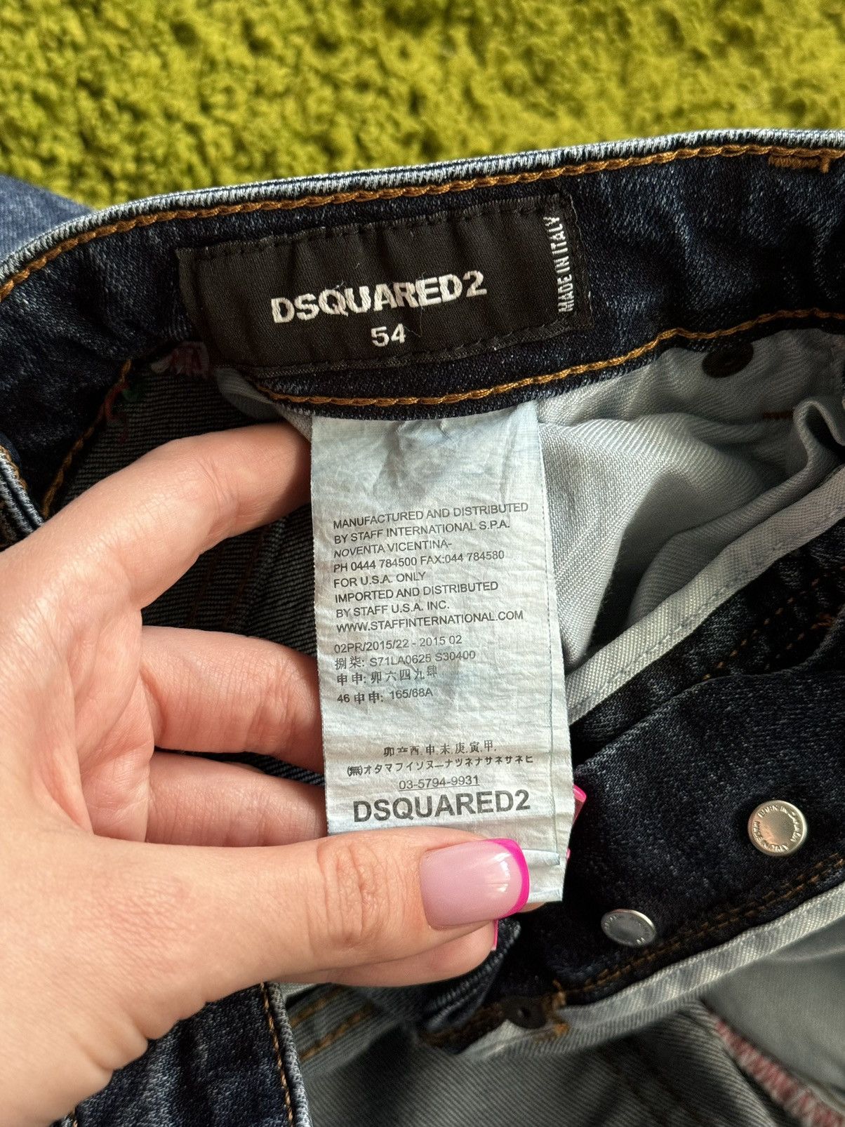 Designer × Dsquared2 Dsquared2 avant garde factory faded painted jeans denim Size US 34 / EU 50 - 3 Thumbnail