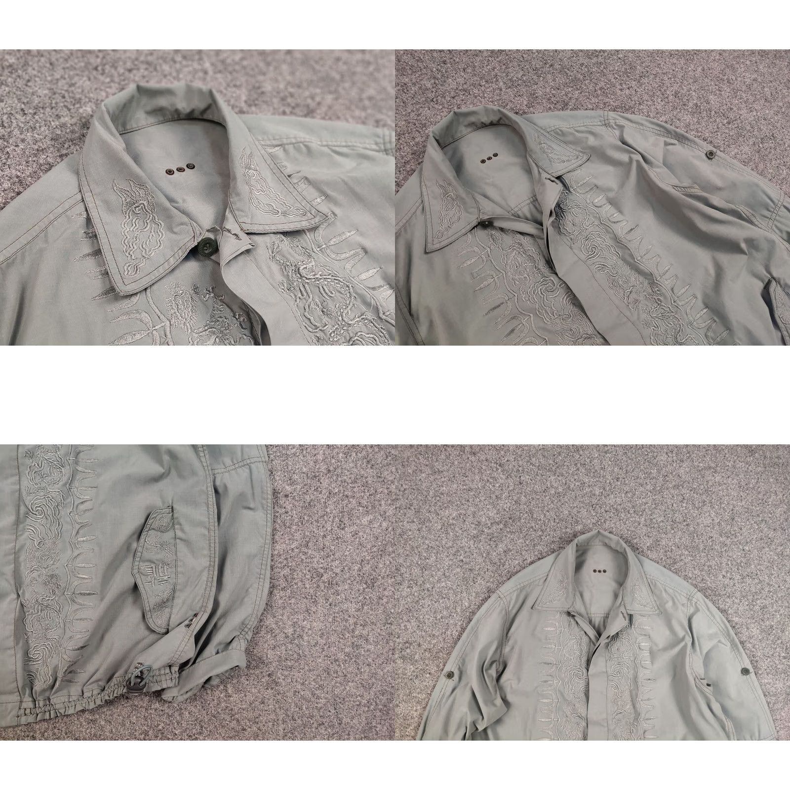 Maharishi VINTAGE Maharishi Cotton Japan Embroidered Logo Bomber Jacket Mens M Ashen gray Embroidered Logo 90s Army Designer Bomber Jacket Size US M / EU 48-50 / 2 - 8 Thumbnail