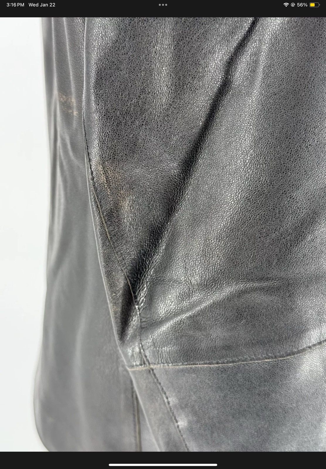 Armani Armani Collezioni Leather Jacket Black Women’s Size 42 Size L / US 10 / IT 46 - 6 Thumbnail