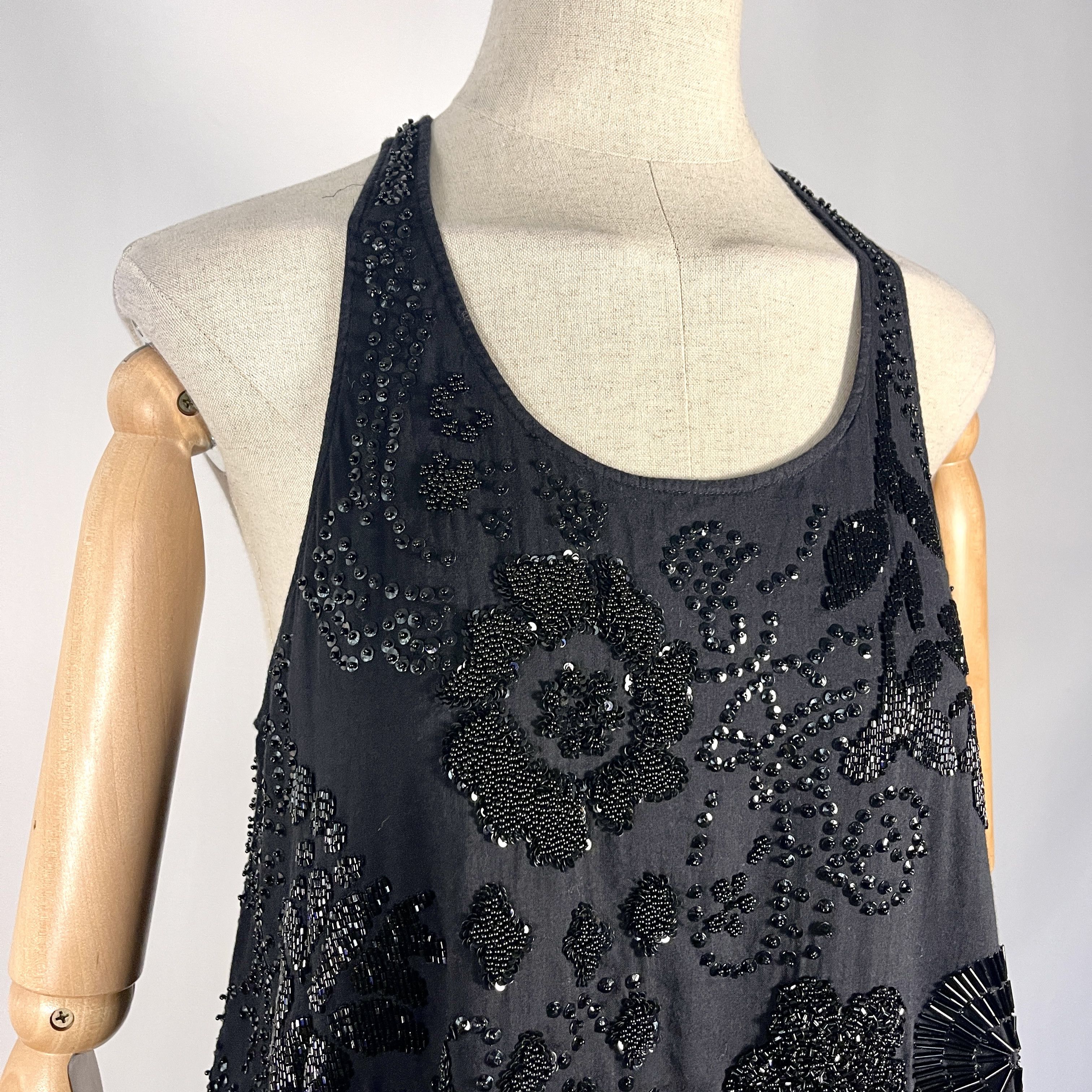 Peachoo + Krejberg PEACHOO + KREJBERG Black Hand-Embroidered Top size M Size M / US 6-8 / IT 42-44 - 2 Thumbnail