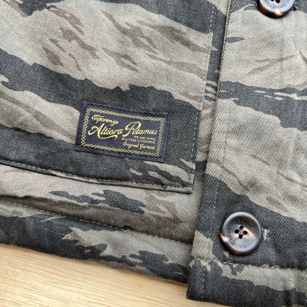 Japanese Brand SAINT PAINT TIGER STRIPES CAMO DECK JACKET like WAVKO MARIA Size US S / EU 44-46 / 1 - 3 Thumbnail