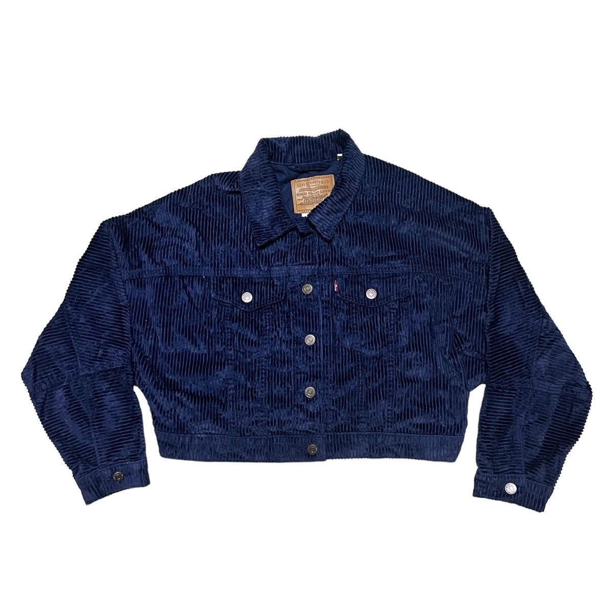 Levi's Levis Big E Corduroy Crop Top Jacket Size S / US 4 / IT 40 - 1 Thumbnail