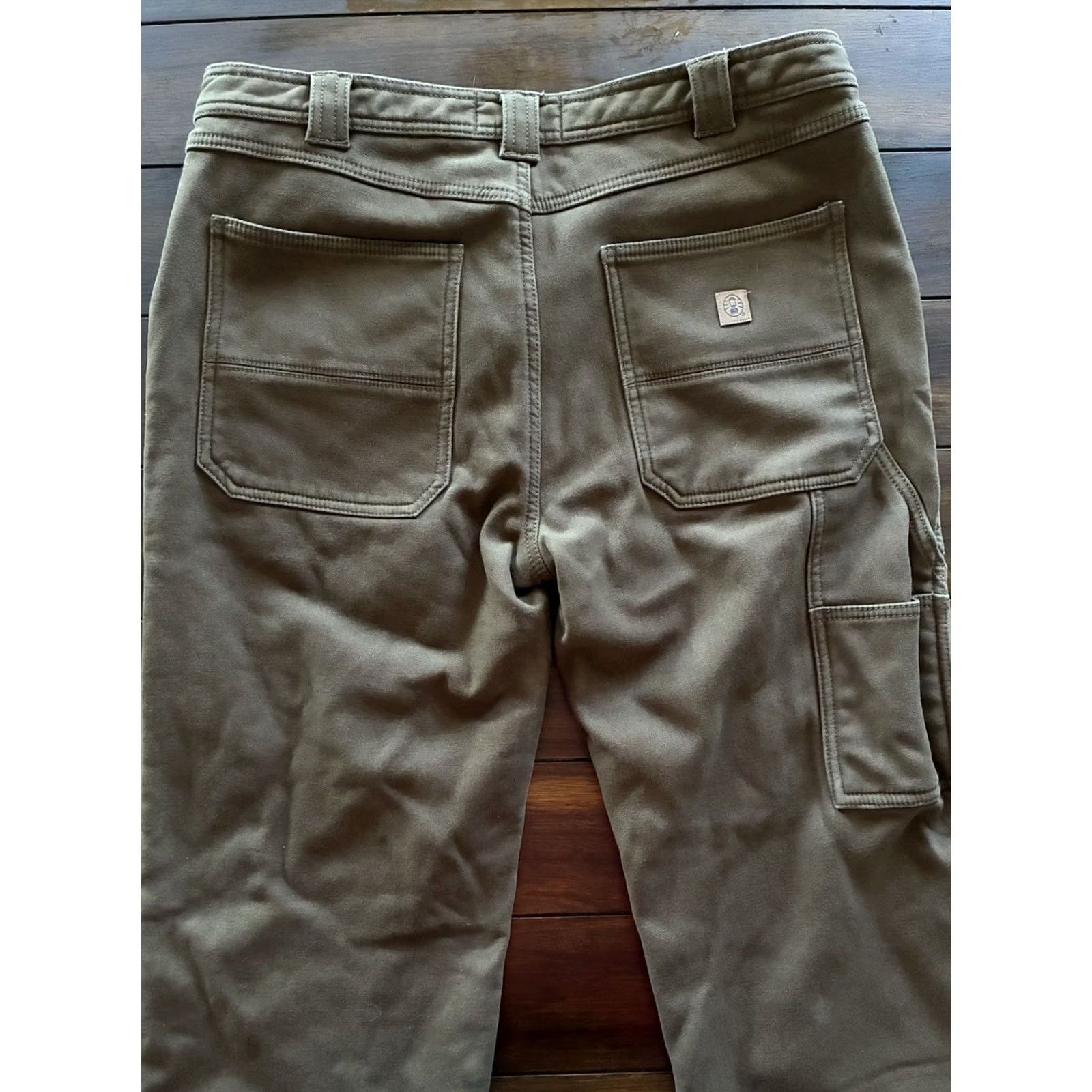 CHOCOOLATE Coleman Pants Carpenter Fleece Lined Chocolate 36/30 Mens Regular Brown Winter Workwear Size US 36 / EU 52 - 7 Thumbnail