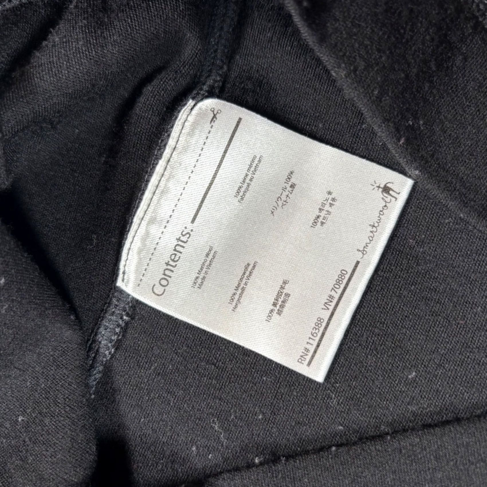 Smartwool Smartwool Womens L Black 100% Merino Wool Funnel Neck Base Layer Top Size L / US 10 / IT 46 - 4 Thumbnail