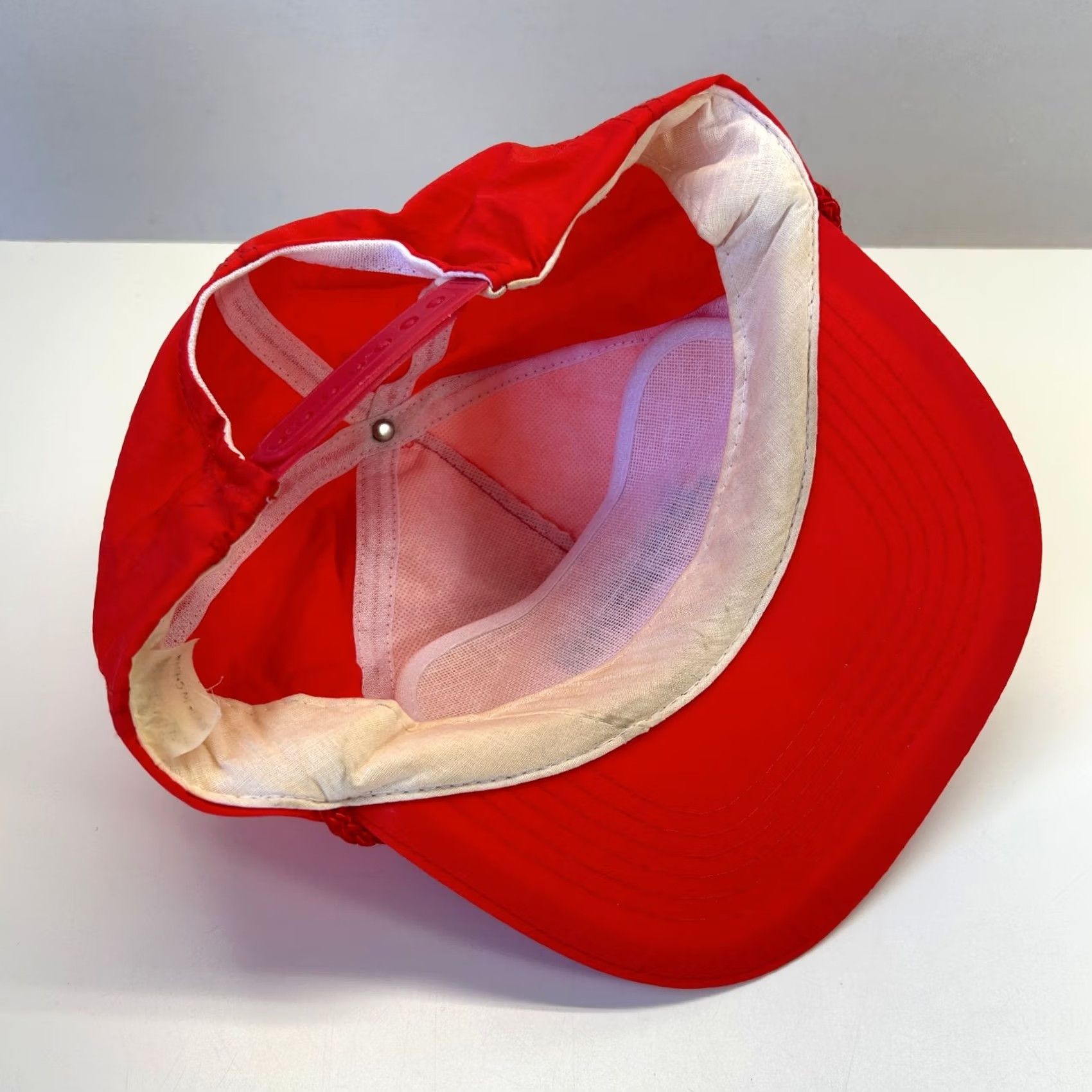 Vintage VINTAGE Jim Beam Snapback Trucker Hat Red Embroidered 90s Unisex Adults One Size Cap Hats Mens Girls Womens Size ONE SIZE - 6 Thumbnail