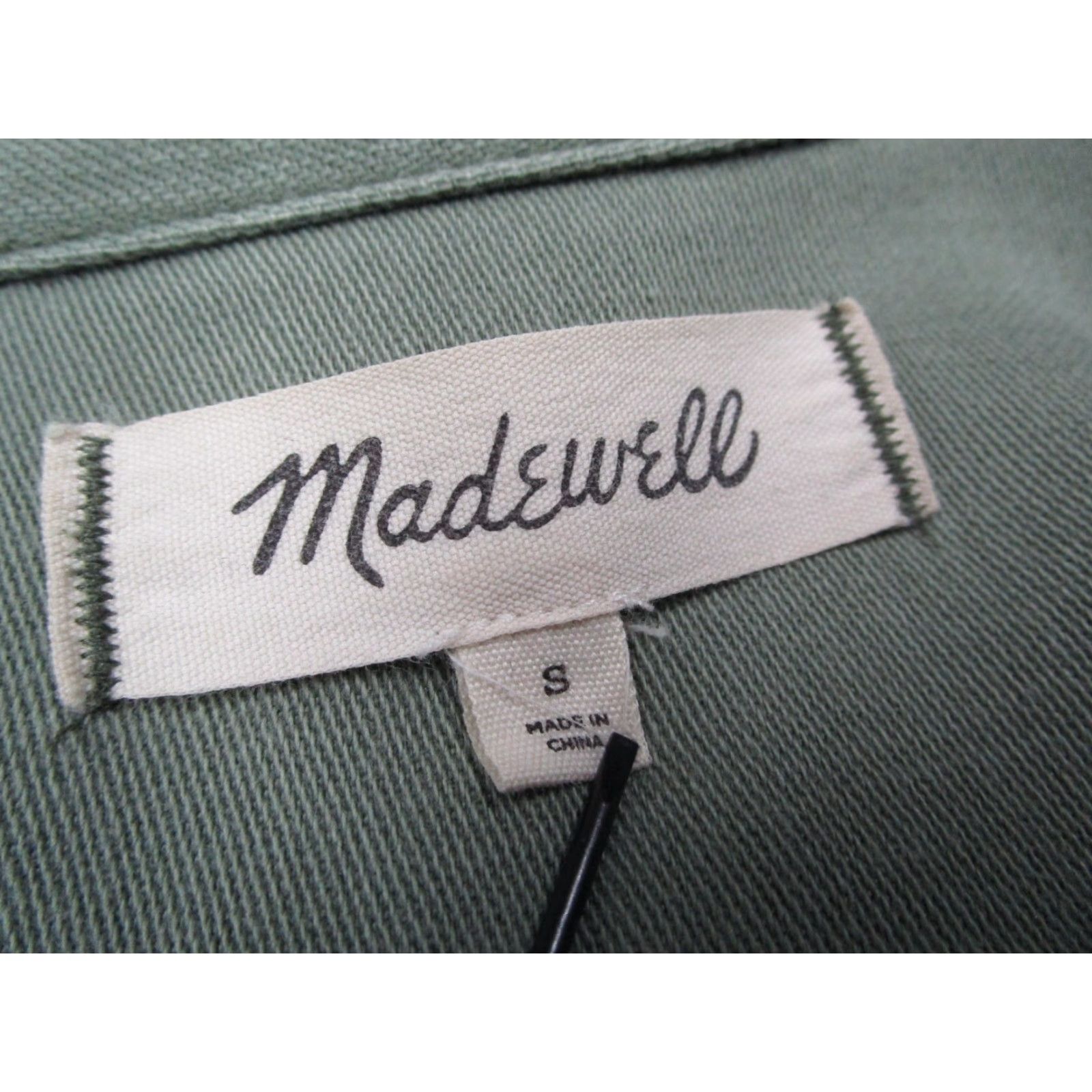 Madewell Madewell Military Jacket Women Small Green Twill Button Up Shacket Workwear Womens Size S / US 4 / IT 40 - 2 Thumbnail