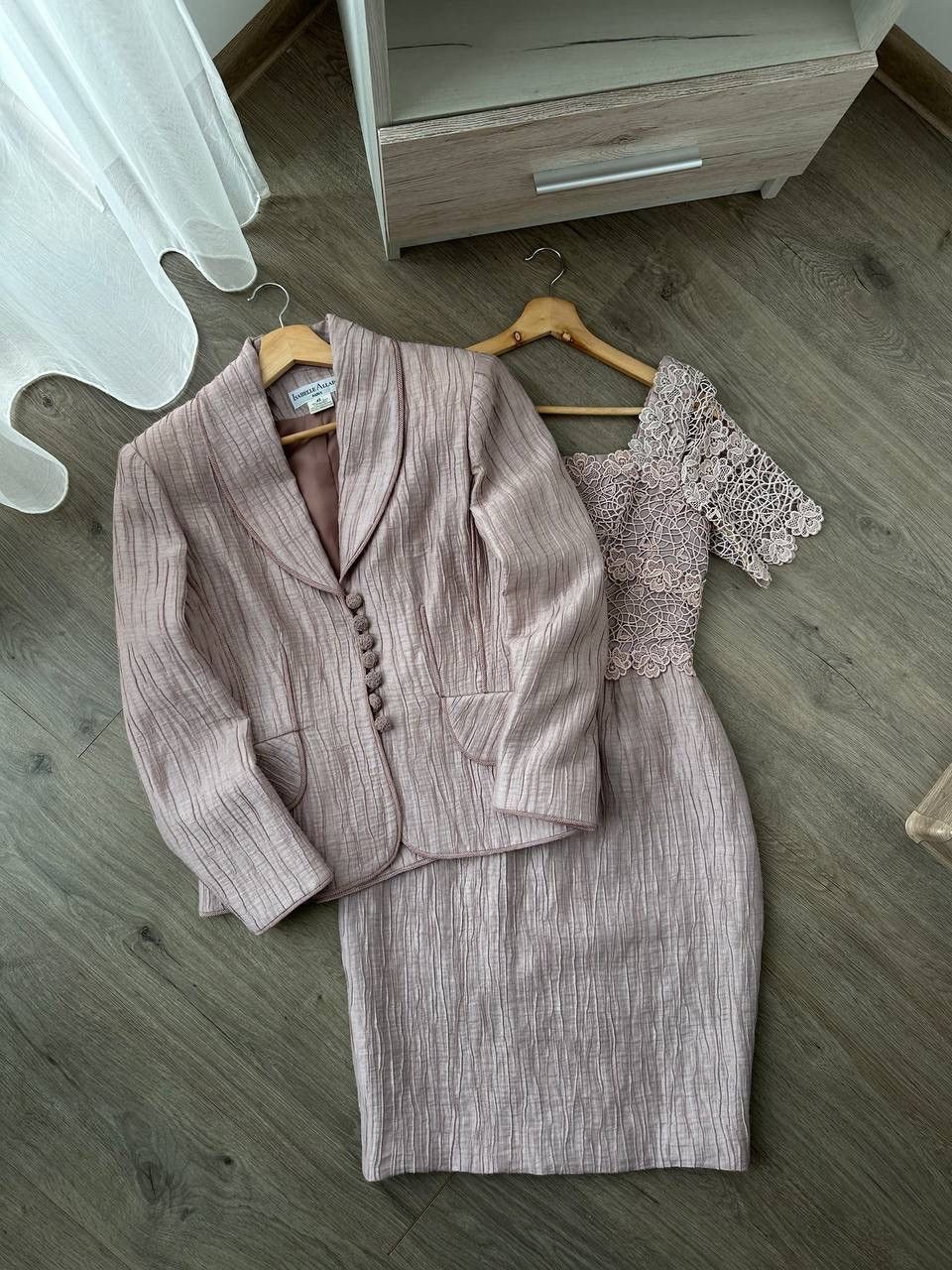Japanese Brand × Vintage Vintage Isabelle Allard Linen Dress and Blazer Suit Size M / US 6-8 / IT 42-44 - 1 Thumbnail