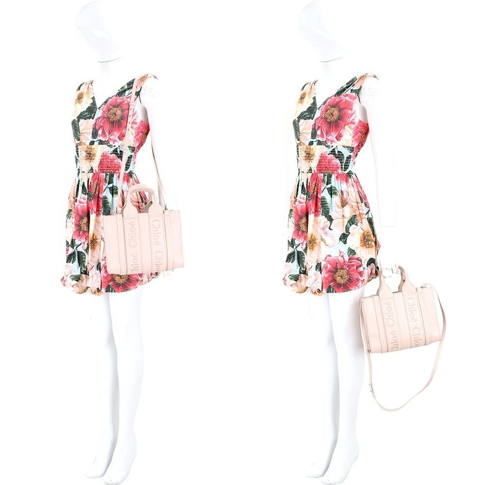 Chloe o1loc1c1024 Size: OS / Woody Small Tote in Nomade Beige Size ONE SIZE - 2 Thumbnail