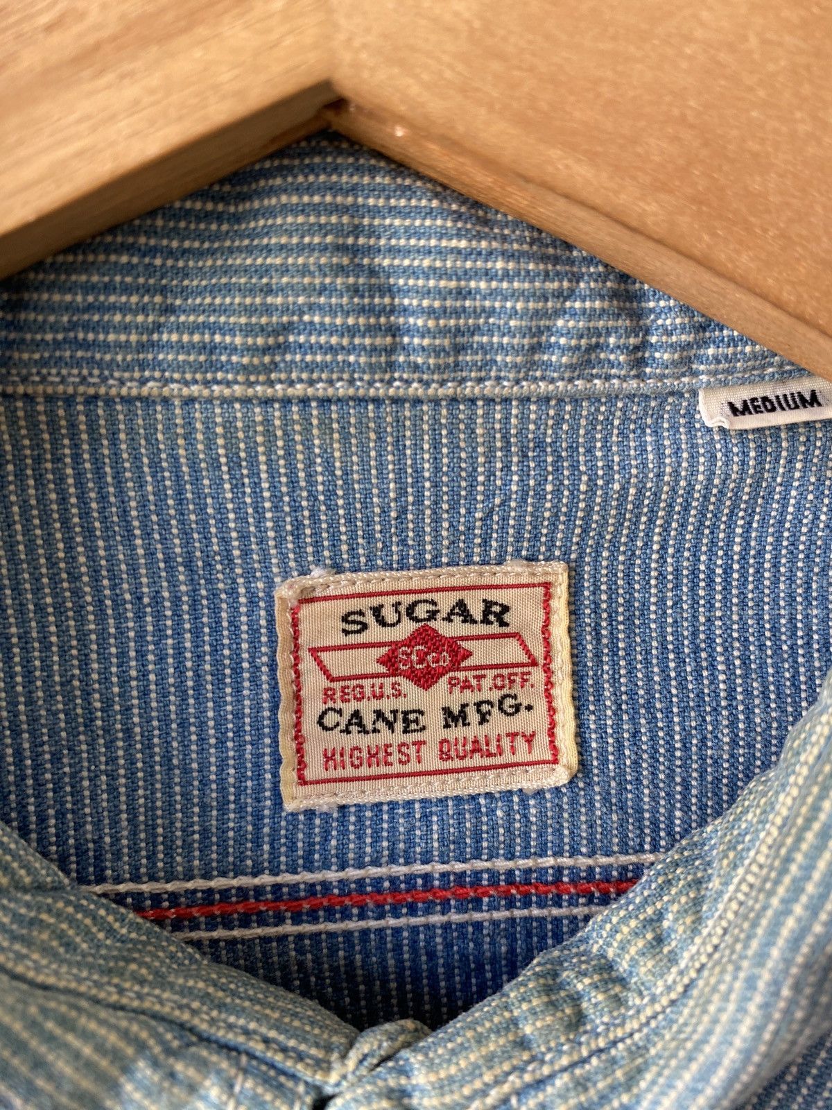 Japanese Brand Vintage Sugar Cane Pinstripe Button Up Shirt Size US M / EU 48-50 / 2 - 15 Thumbnail