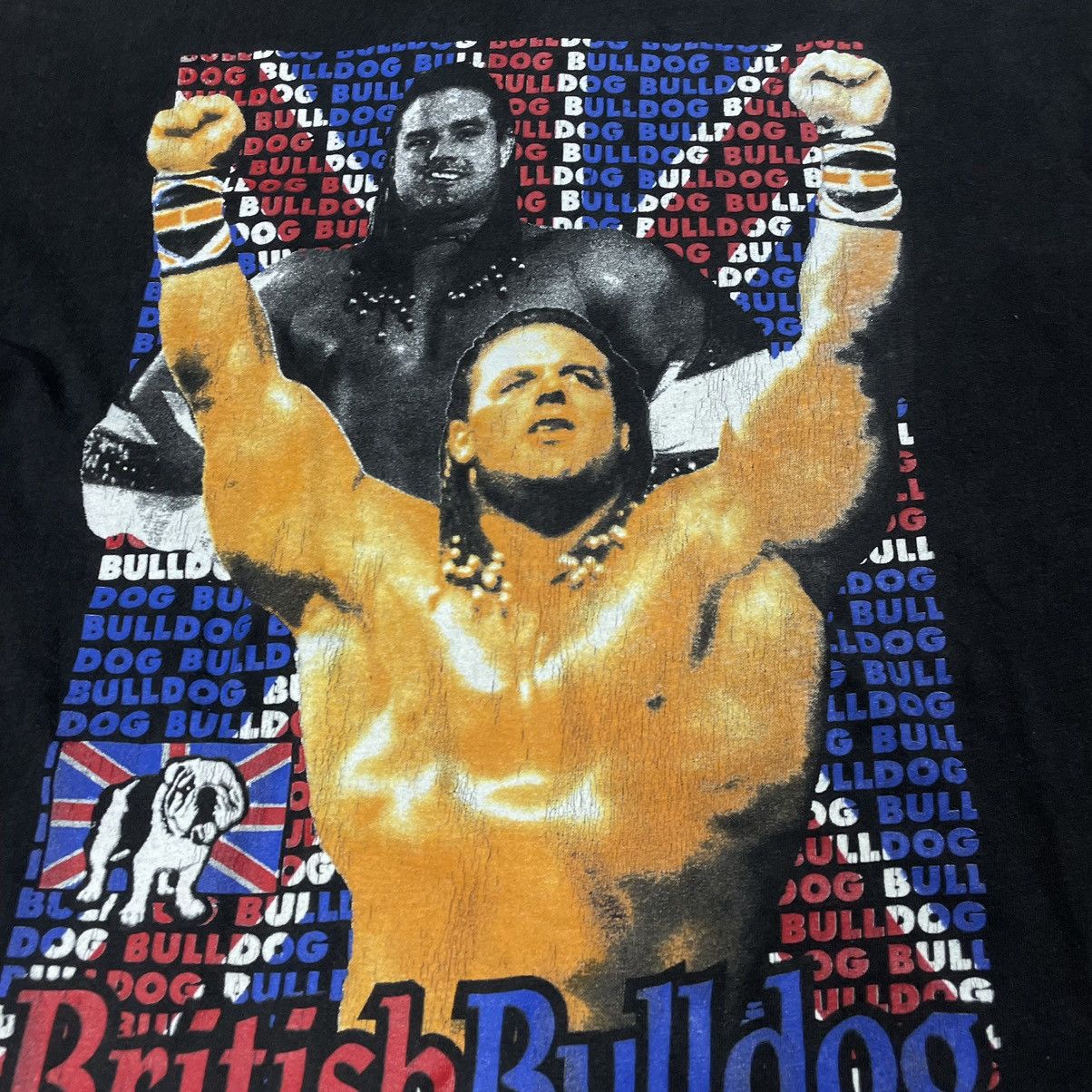 Vintage Vintage Y2K WWE British Bulldog Graphic Tee Grunge Cropped M Size US M / EU 48-50 / 2 - 5 Thumbnail
