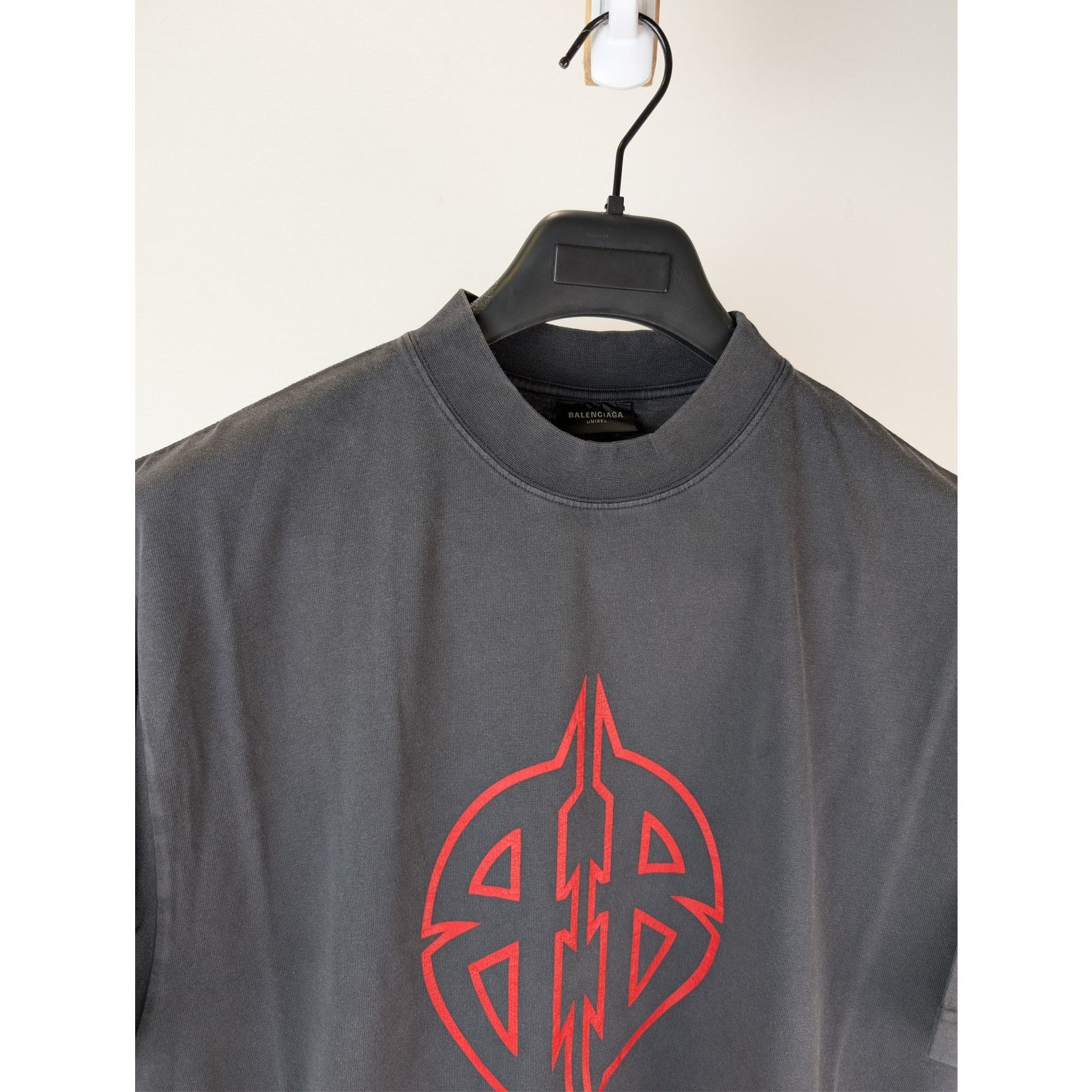Balenciaga o1rshd1 Q:2 / Metal BB Vintage Jersey Medium Fit T-Shirt Size US M / EU 48-50 / 2 - 7 Thumbnail