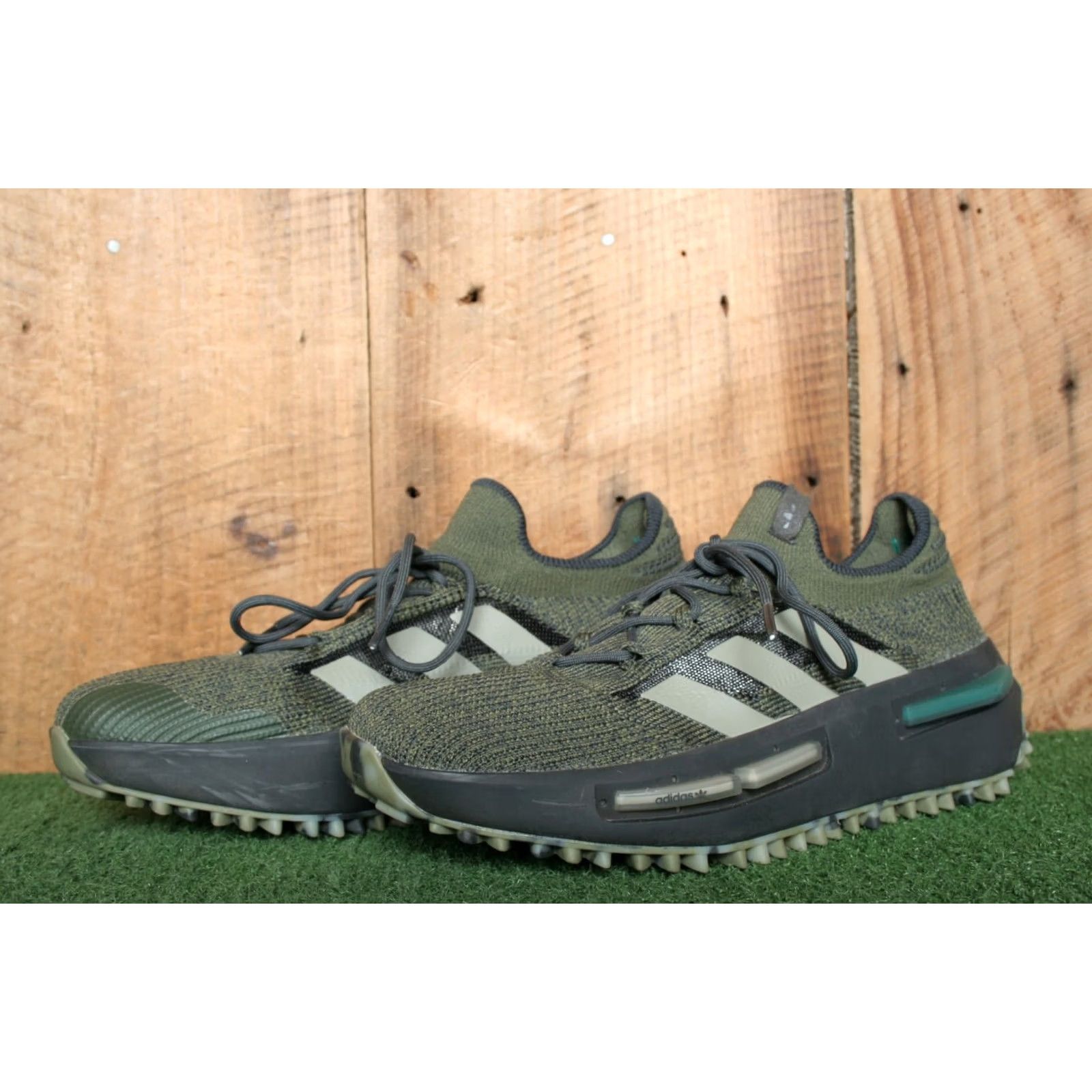 Adidas adidas NMD S1 Focoli/Silpeb/Carbon Primeknit Camo Sole Trainers Men's Sz. 10 - Green, 2023, IE2075, Sneaker, Athletic, MENS Size US 10 / EU 43 - 2 Thumbnail
