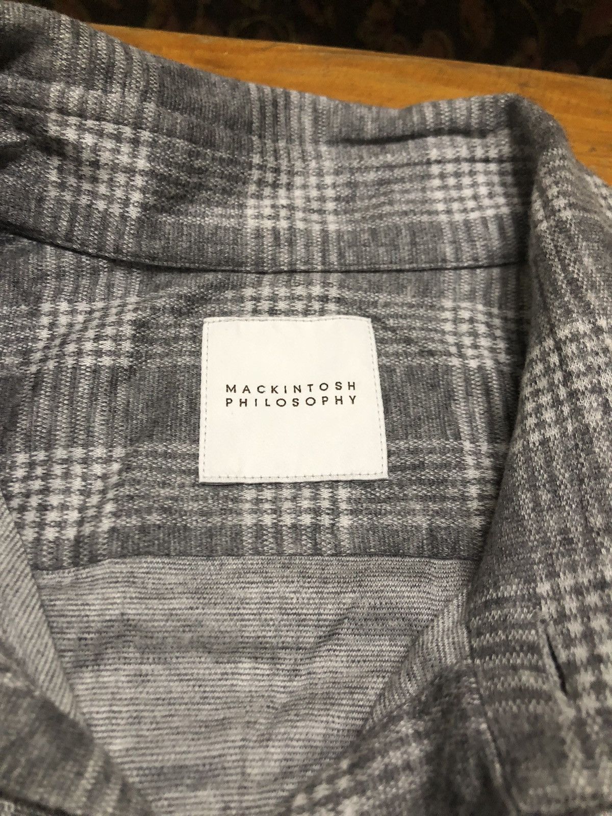 Designer × Kiko Kostadinov × Mackintosh Hype Mackintosh Philosophy Button Up Shadow Plaid Design Size US M / EU 48-50 / 2 - 4 Thumbnail