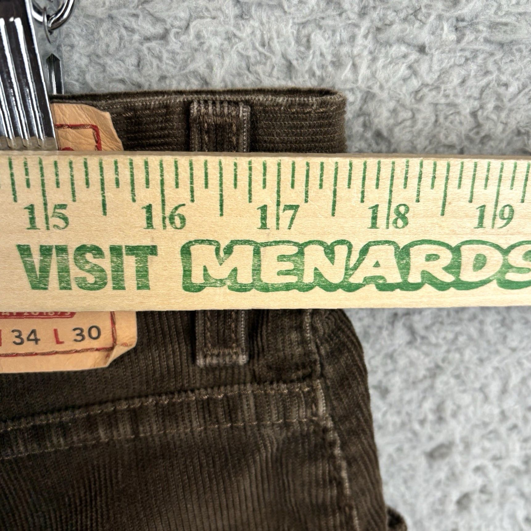 Levi's Levi's 559 Jeans Mens 34x30 Brown Corduroy Relaxed Straight Casual Vintage: No Size US 34 / EU 50 - 4 Thumbnail