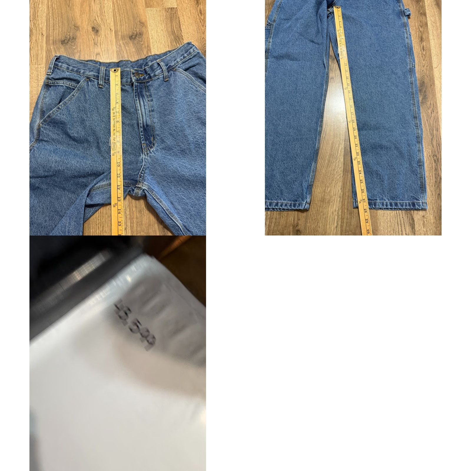 Denime Full Blue Jeans Men Denim Carpenter Mid Rise Straight 5-Pocket Pockets Size 34 Blue Denim Jeans Mens Regular Rise Straight Inseam 28 in Leather? Size US 34 / EU 50 - 8 Thumbnail