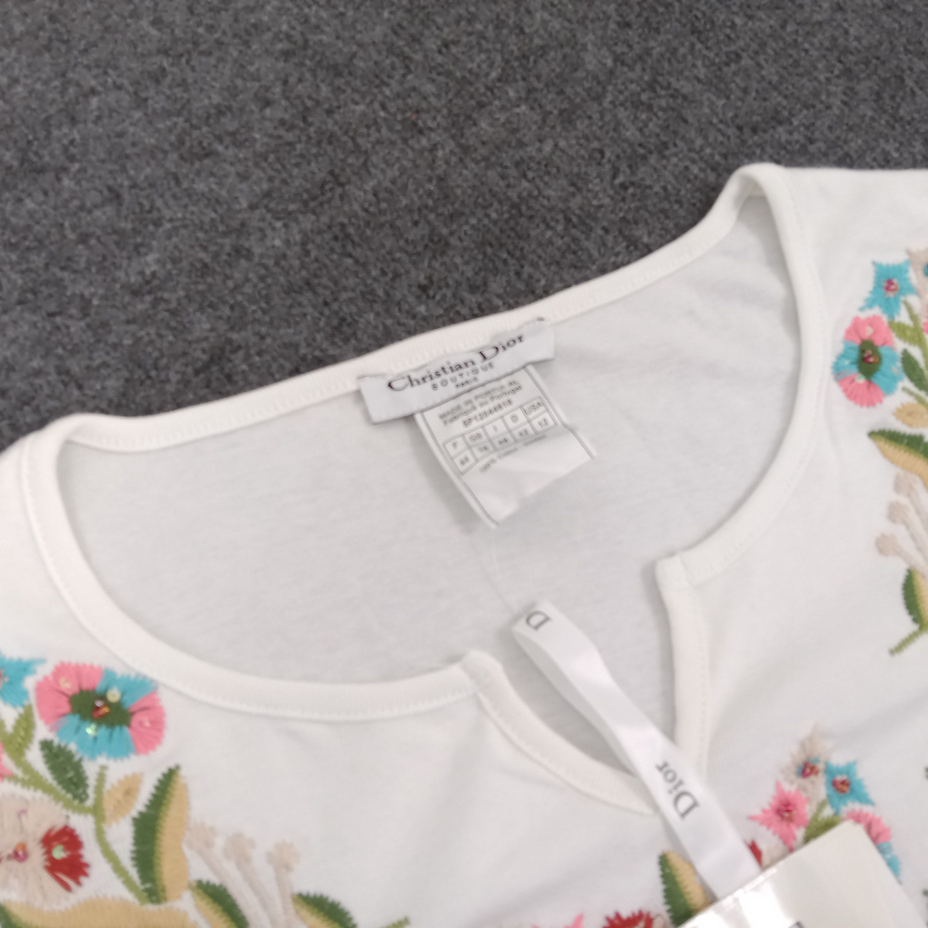 Christian Dior Monsieur × Vintage Christian Dior Italian Brand Long Sleeve Tshirt Size XS / US 0-2 / IT 36-38 - 4 Thumbnail