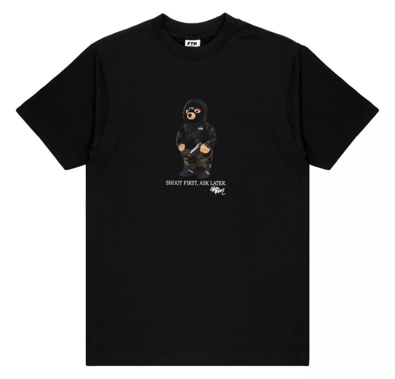 Fuck The Population FTP Bear Tee Brand New Size US L / EU 52-54 / 3 - 4 Thumbnail