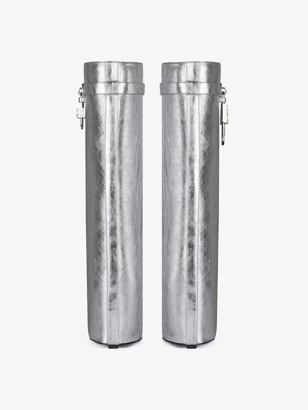 Givenchy o1srvl11e0125 Shark Lock Boots in Silver Size US 9 / IT 39 - 6 Thumbnail