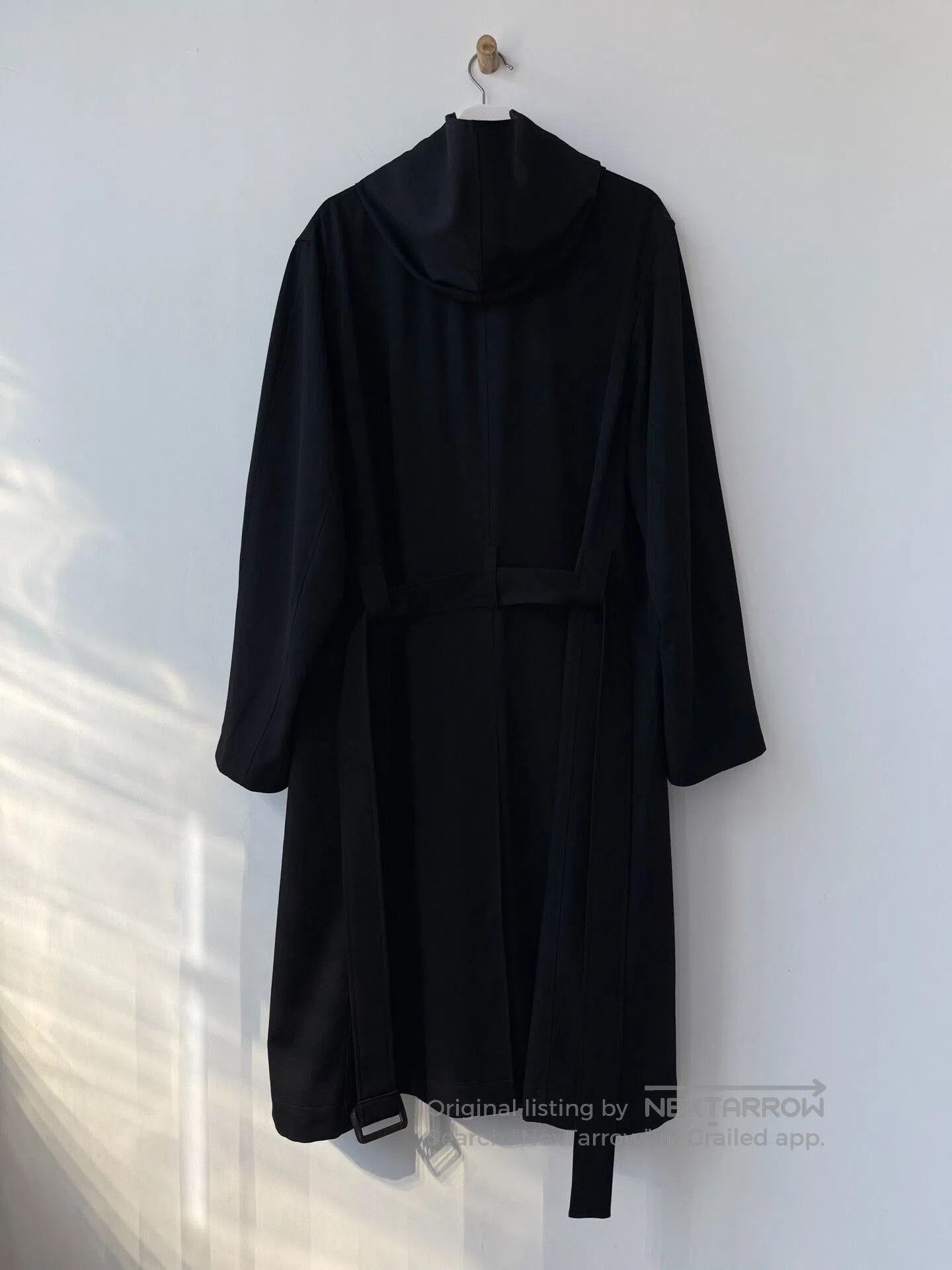 Yohji Yamamoto Yohji Yamamoto Black Wool Overcoat. Size US XXL / EU 58 / 5 - 3 Thumbnail