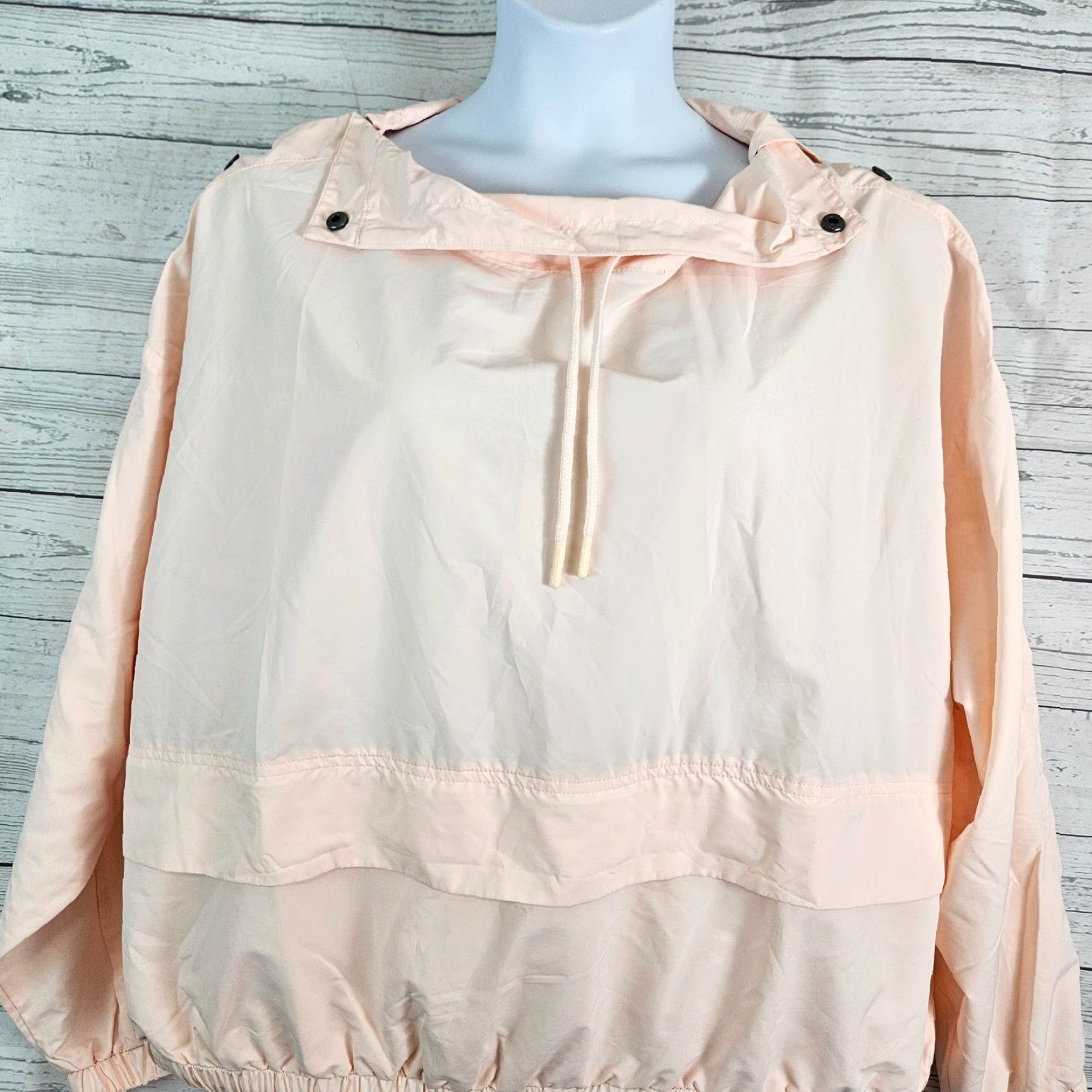 Vintage Savvi Womens Piper Pullover Jacket Windbreaker 2X Pink Pullover Activewear Womens Plus Size Size XXL / US 16-18 / IT 52-54 - 2 Thumbnail