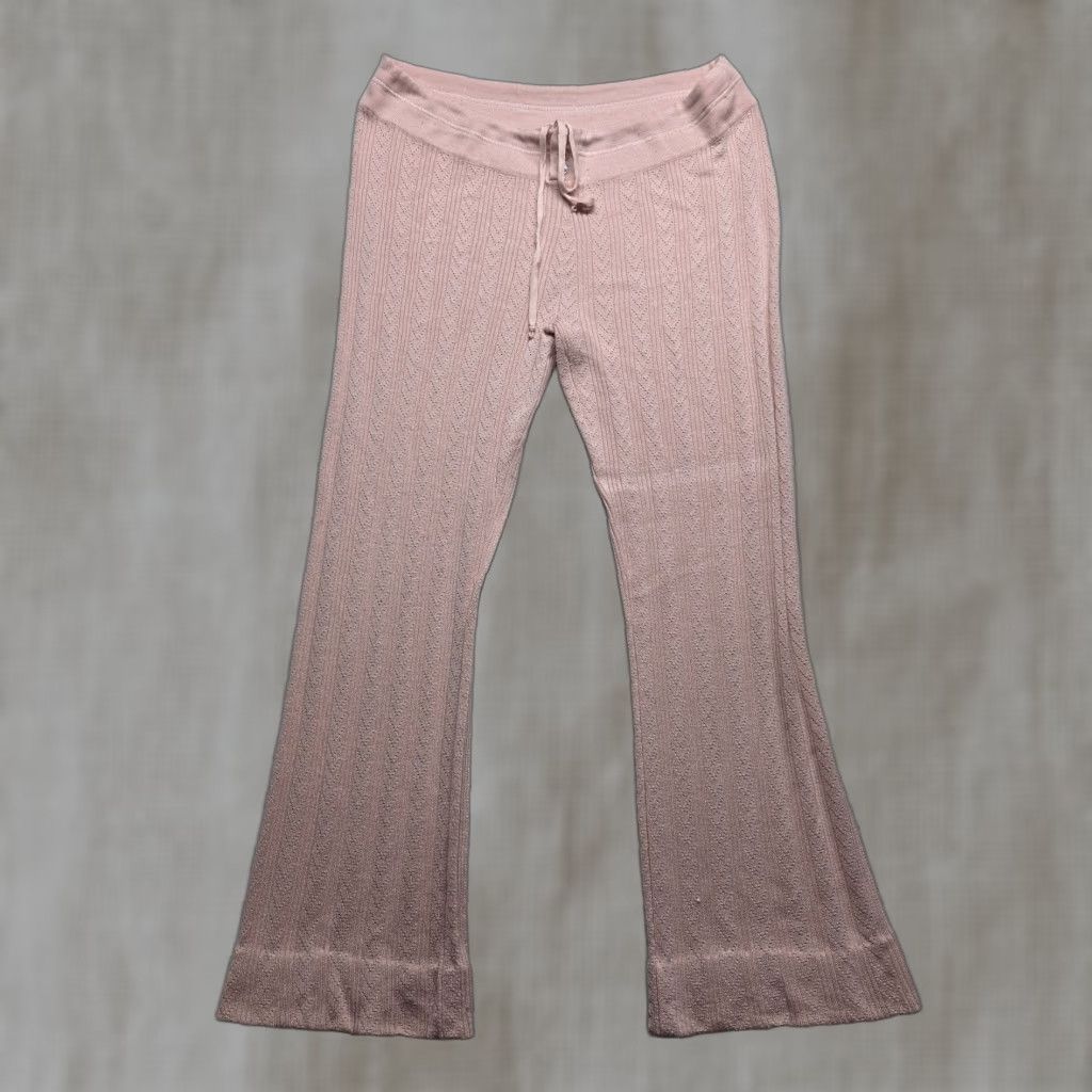 Old Navy Old Navy Pink Waffle Knit Lounge Joggers Pants Adult Women's L Large Size 36" / US 14 / IT 50 - 1 Thumbnail
