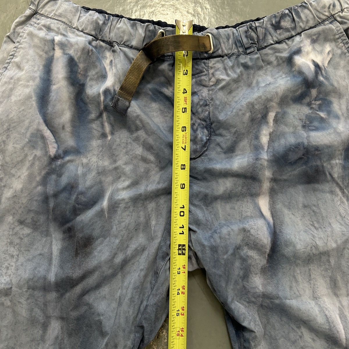 Designer White Sand Italy Tie-Dye Effect Cotton Pants Size US 34 / EU 50 - 8 Thumbnail