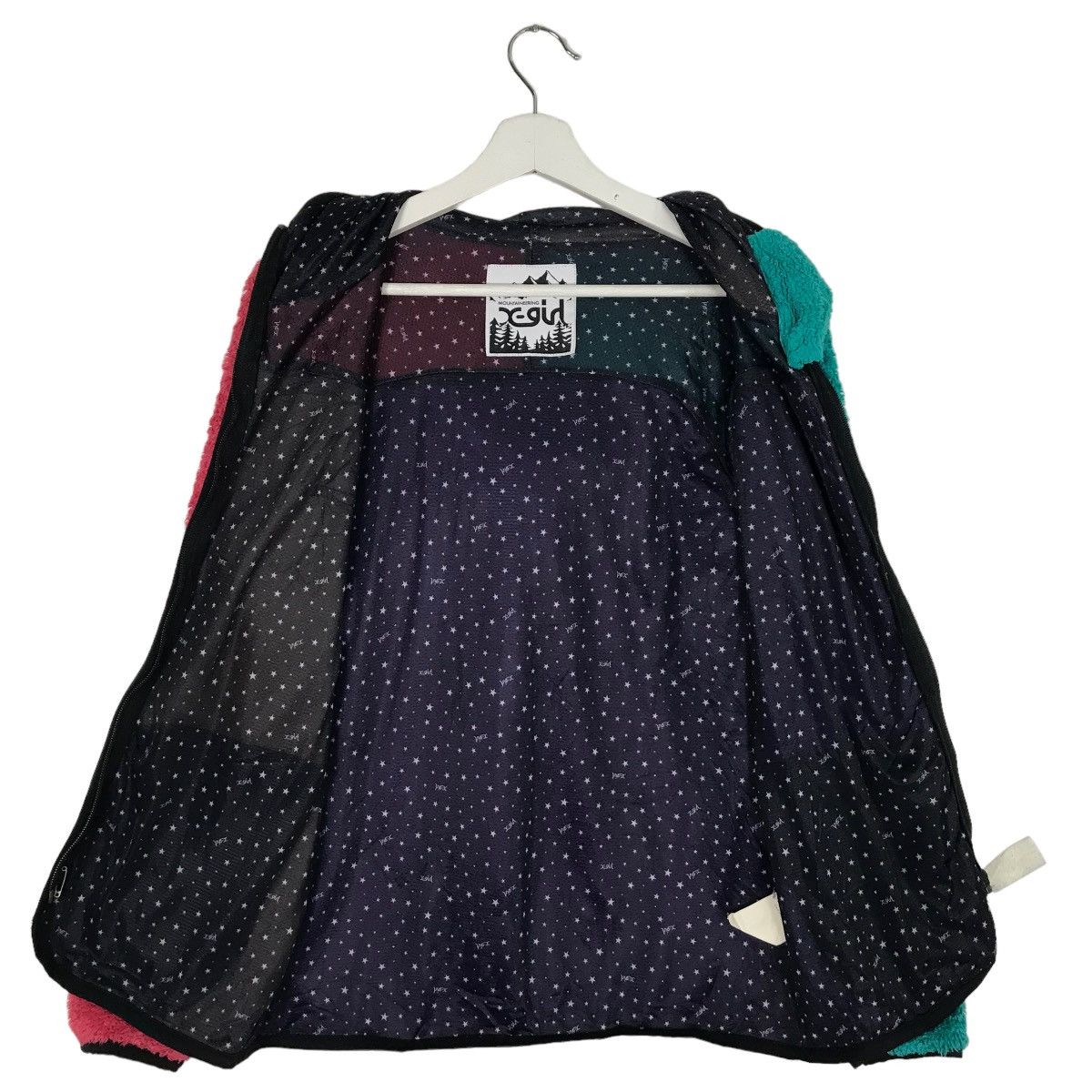 Japanese Brand 💥 X-GIRL MOUNTAINEERING FLEECE BLOCK COLOR Size US S / EU 44-46 / 1 - 7 Thumbnail