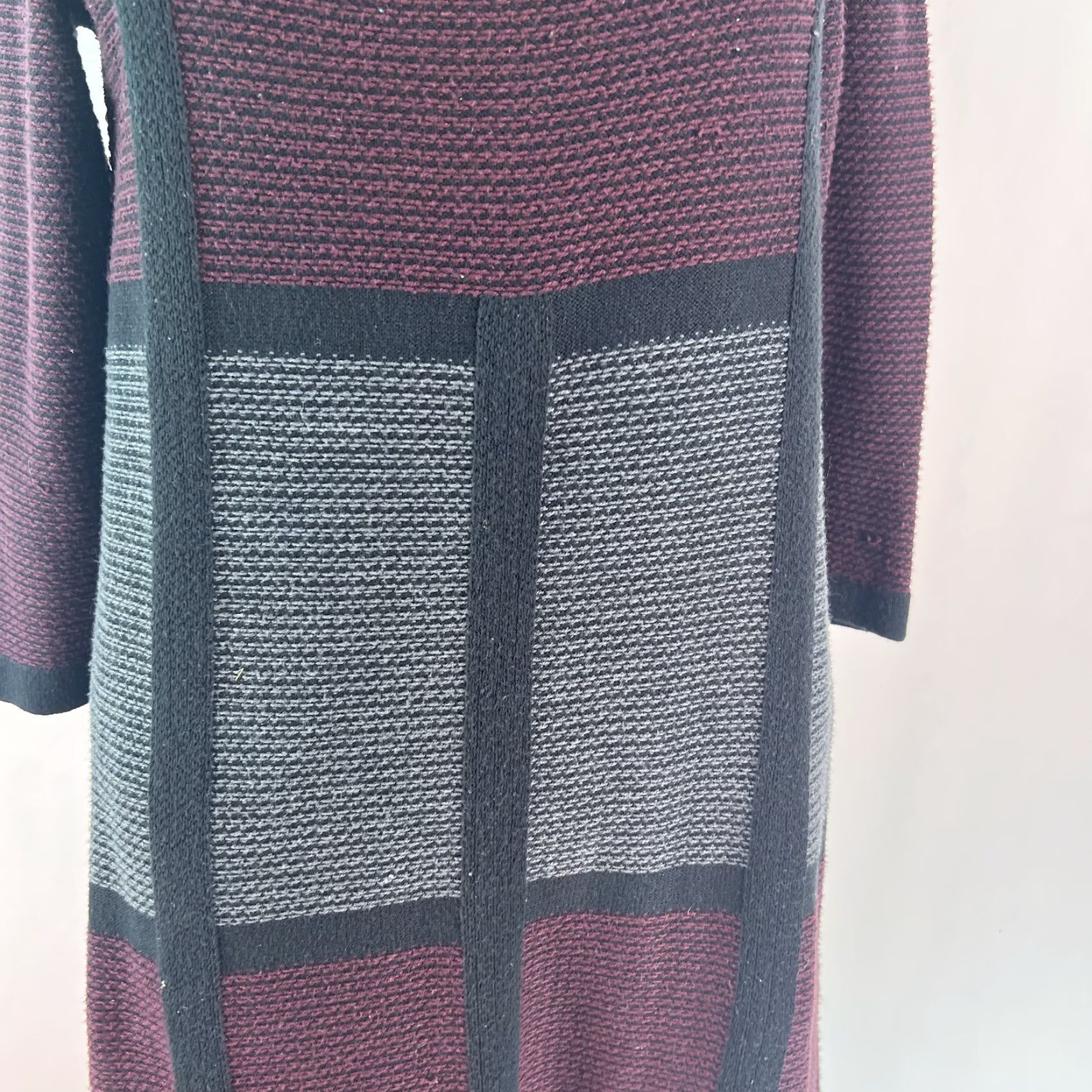Vintage So Wear It Declare It Womens 3/4 Sleeves Square Neck Burgundy Sweater Dress Sz L Size L / US 10 / IT 46 - 4 Thumbnail