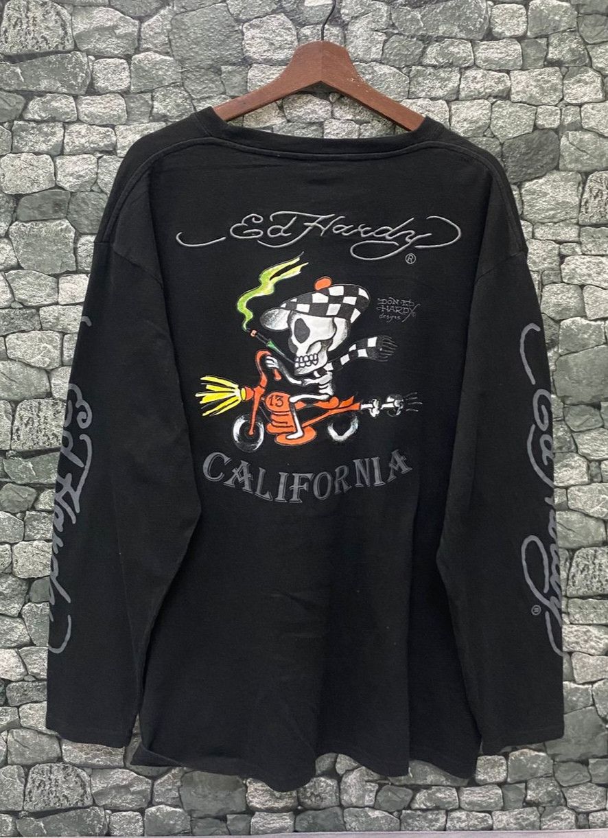 Ed Hardy Vintage Ed Hardy by Licensed by Ed Hardy Long Sleeve Shirt Size US XXL / EU 58 / 5 - 1 Thumbnail