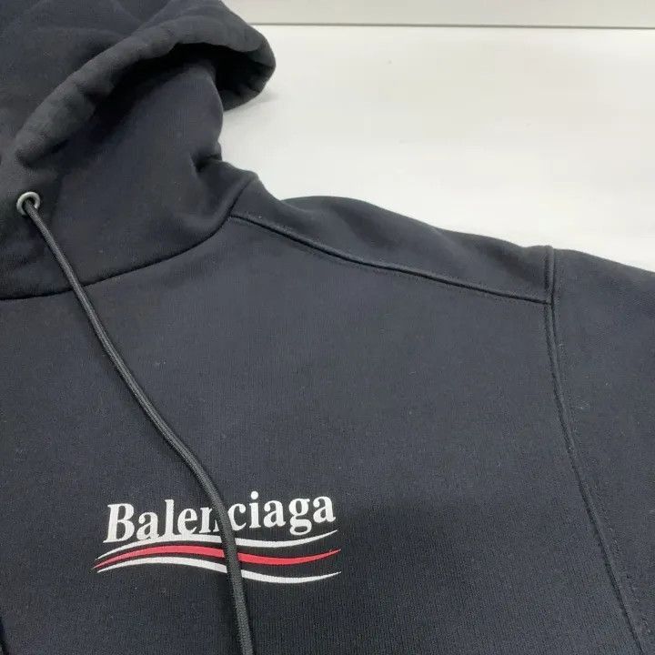 Balenciaga Balenciaga Black Logo Hoodie for Men 0079-2507 Size US XS / EU 42 / 0 - 7 Thumbnail