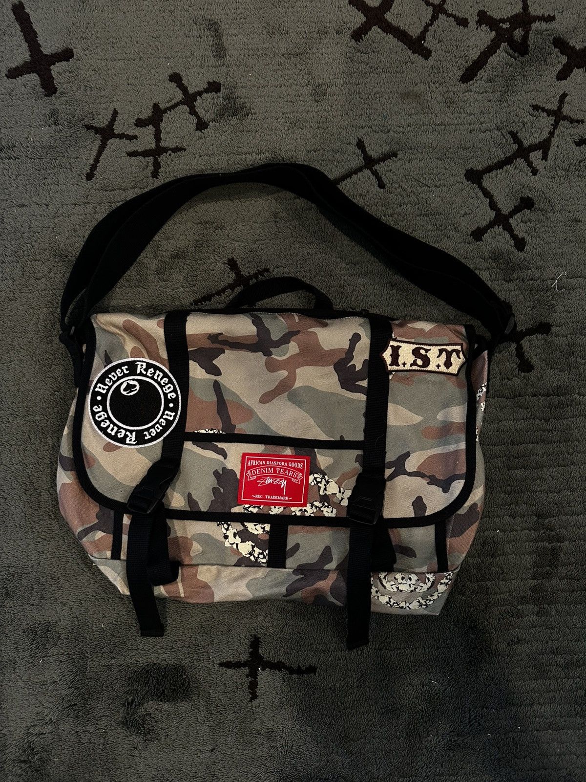 Stussy Denim Tears x Stussy Tears Messenger Bag | Grailed