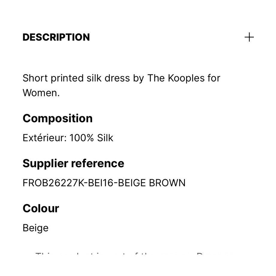 The Kooples The Kooples Womens Short Printed Silk Dress Beige Brown Size Size M / US 6-8 / IT 42-44 - 8 Thumbnail
