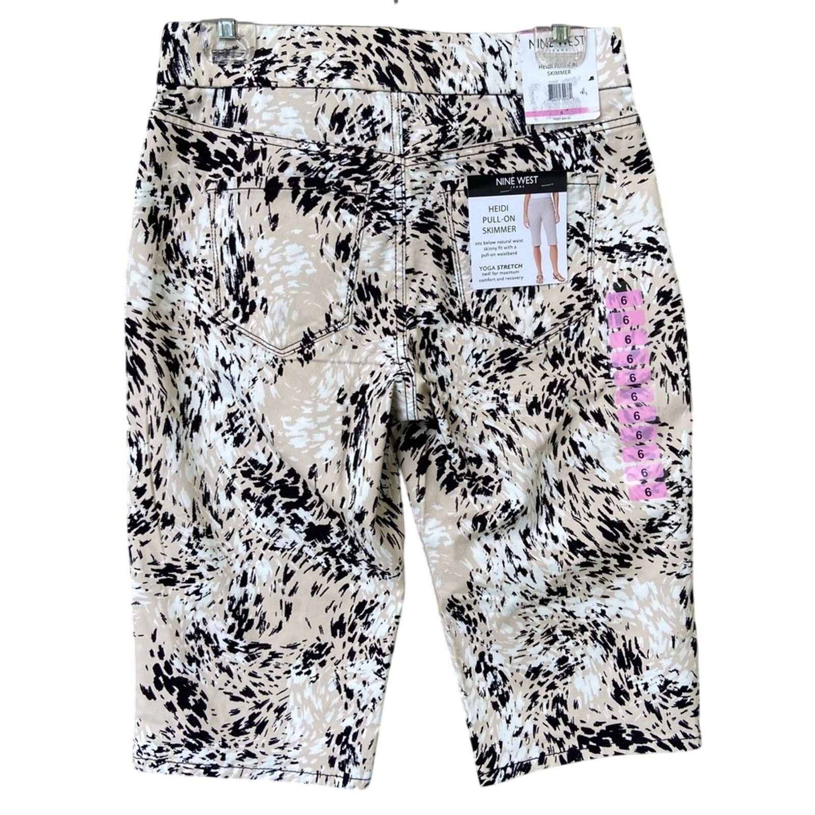 Nine West NWT New Nine West Womens Size 6 Heidi Pull On Skimmer Pants Size 28" / US 6 / IT 42 - 3 Thumbnail
