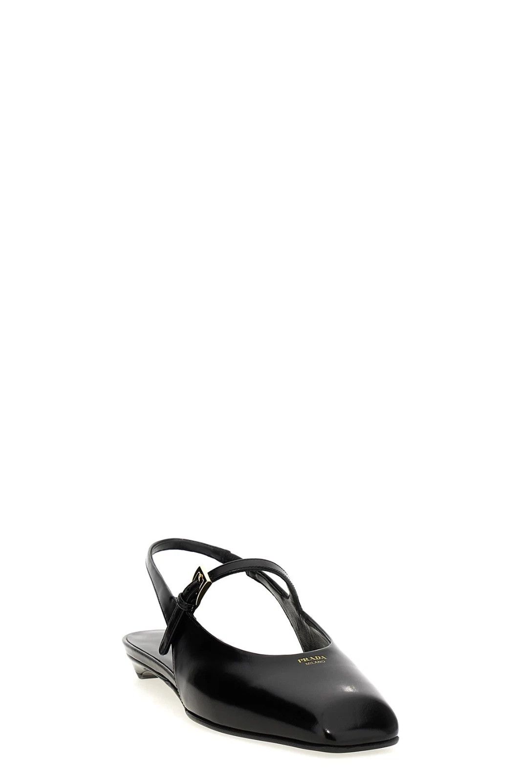 Prada PRADA Black Leather Slingback New And Authentic Size US 6 / IT 36 - 2 Thumbnail