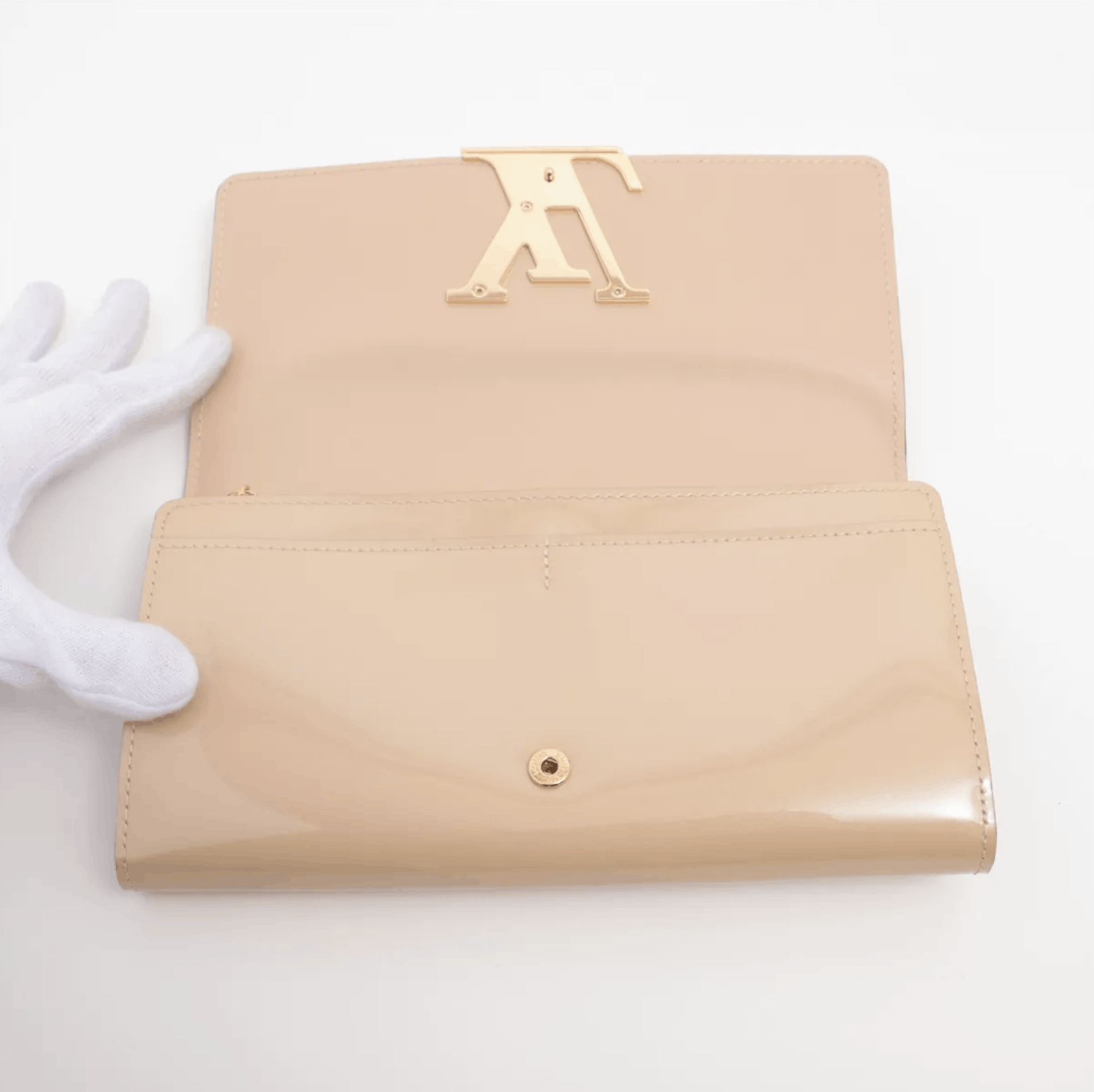 Louis Vuitton Louis Vuitton Vernis Portefeuille Louise Wallet Dune Size ONE SIZE - 4 Thumbnail