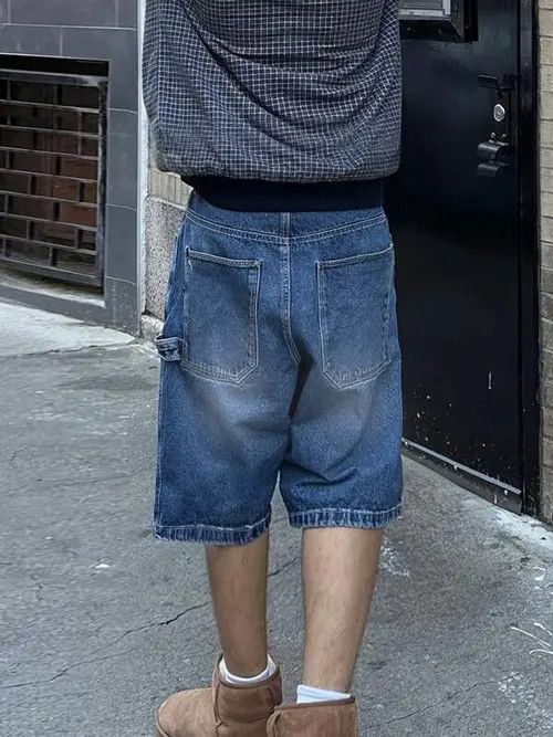 Jean Casual washed denim shorts Size US 34 / EU 50 - 3 Thumbnail